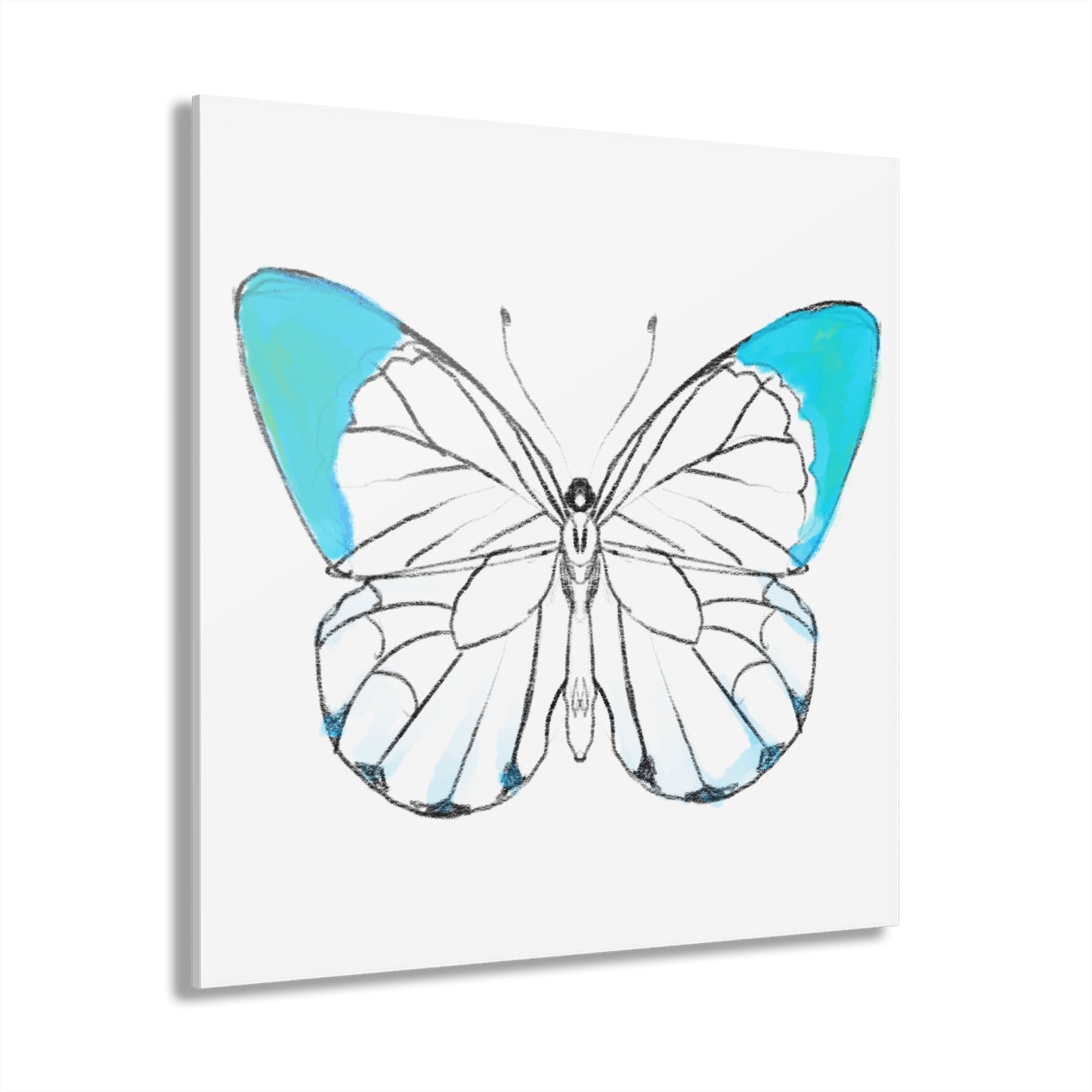 Chroma Acrylic Prints (French Cleat Hanging) bright aqua
