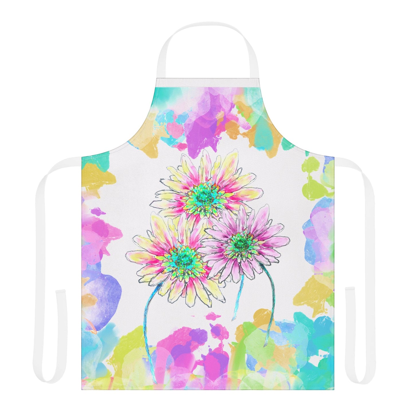 Zinnia Color Splash Apron