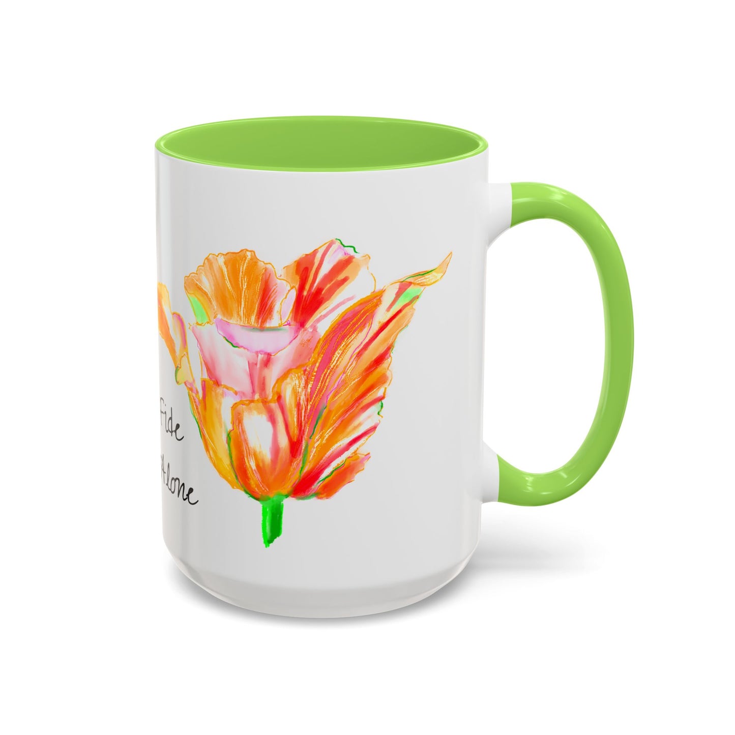 Vibrant Tulips Mugs “Sola Fide…”