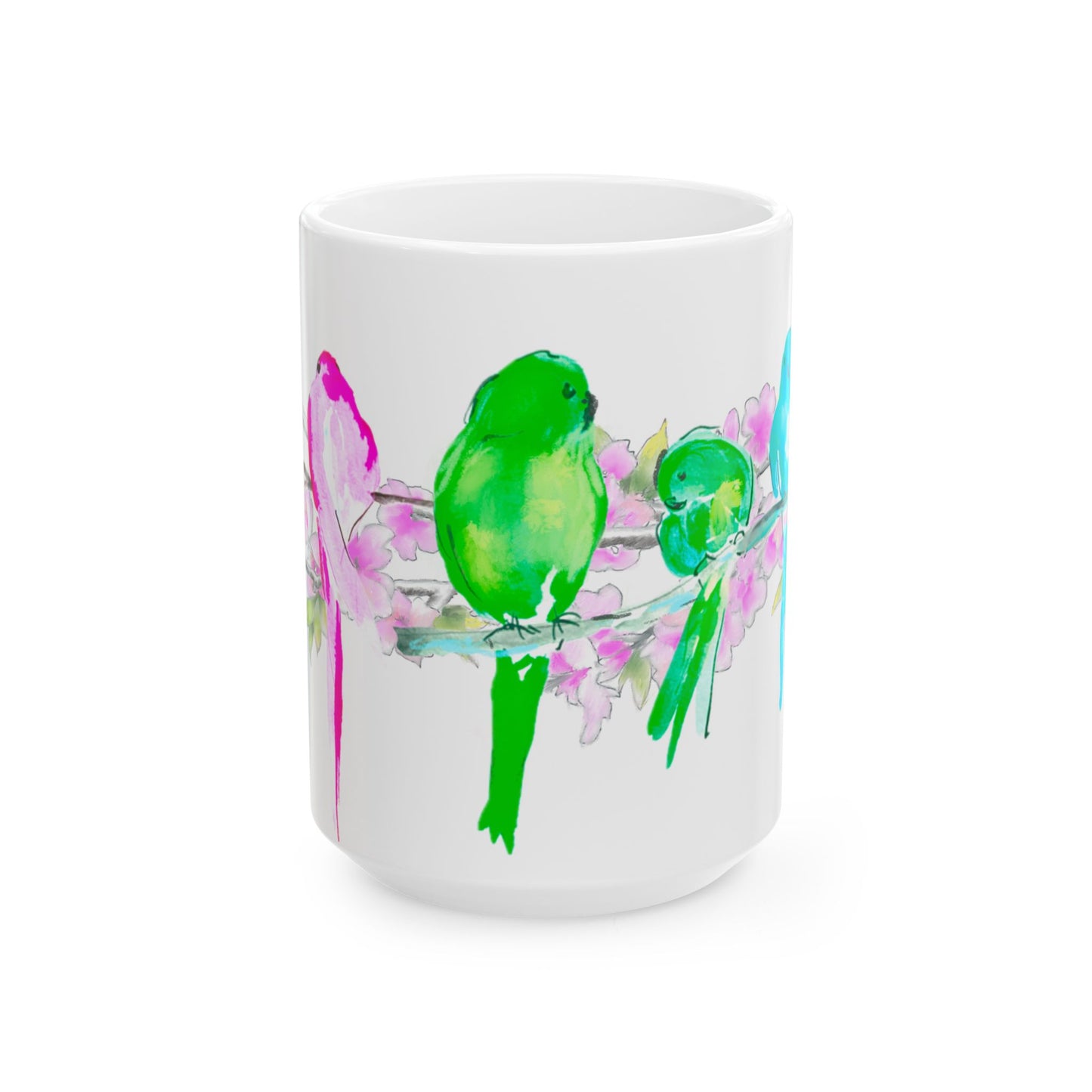 Blossoms & Birds Ceramic Mugs