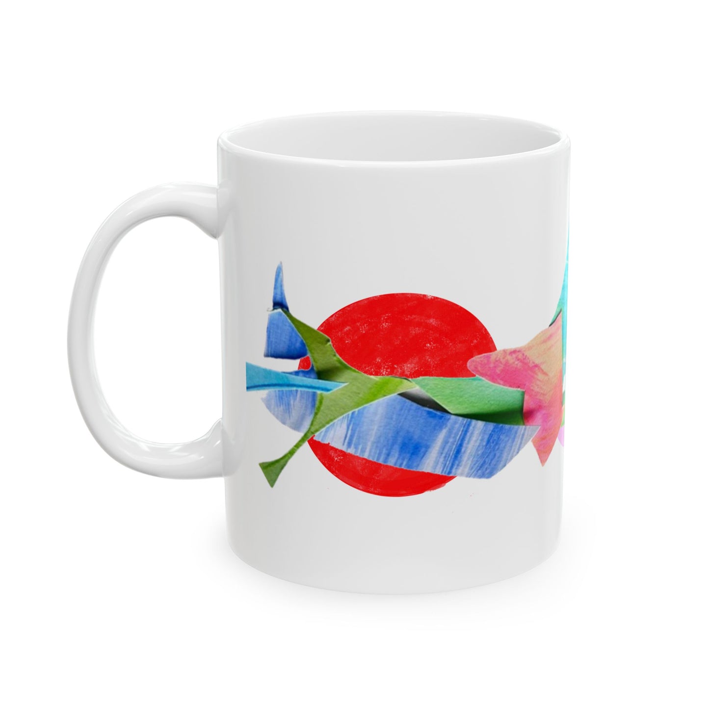 Pattern Play Mug Pink Red Blue