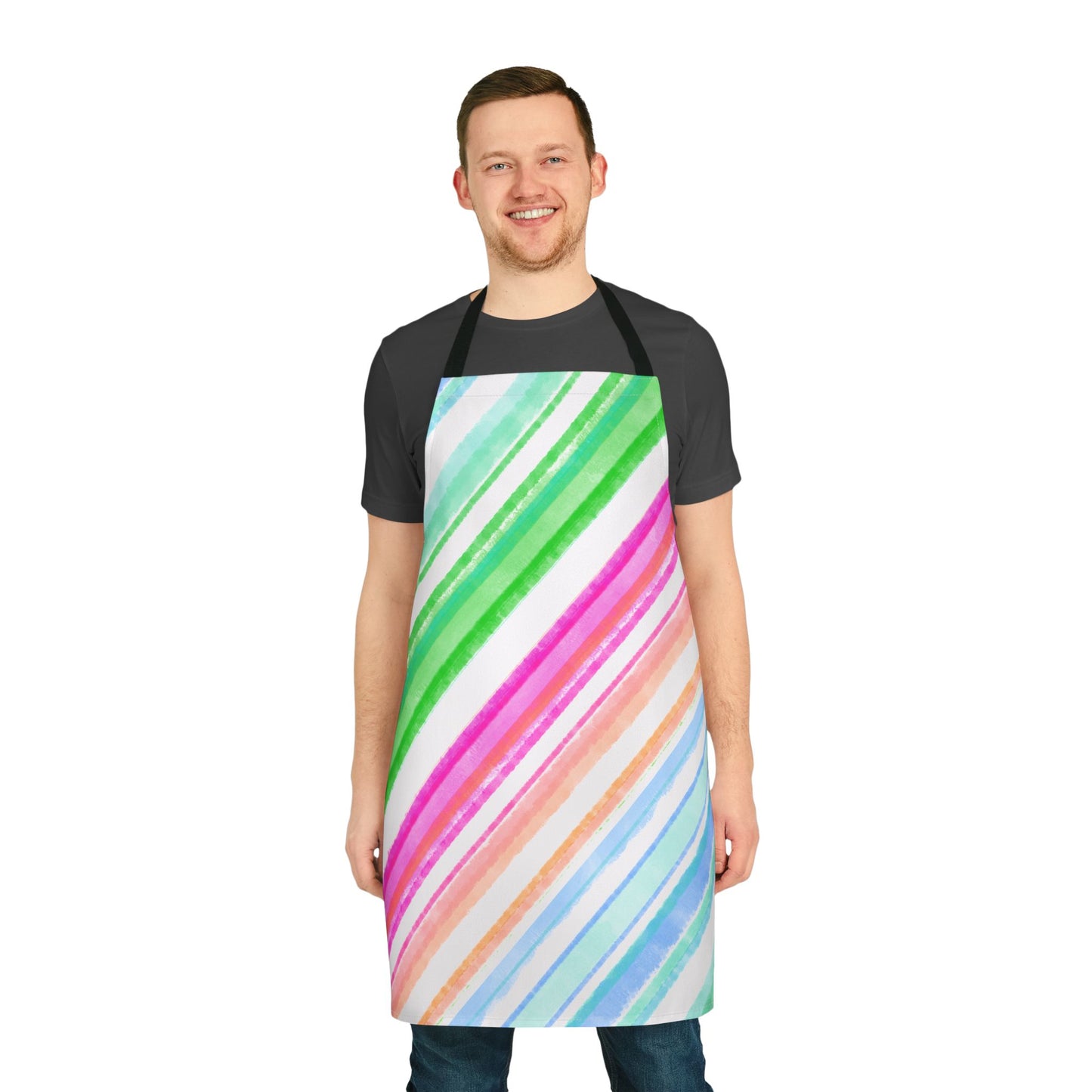 Diagonal Stripes Apron