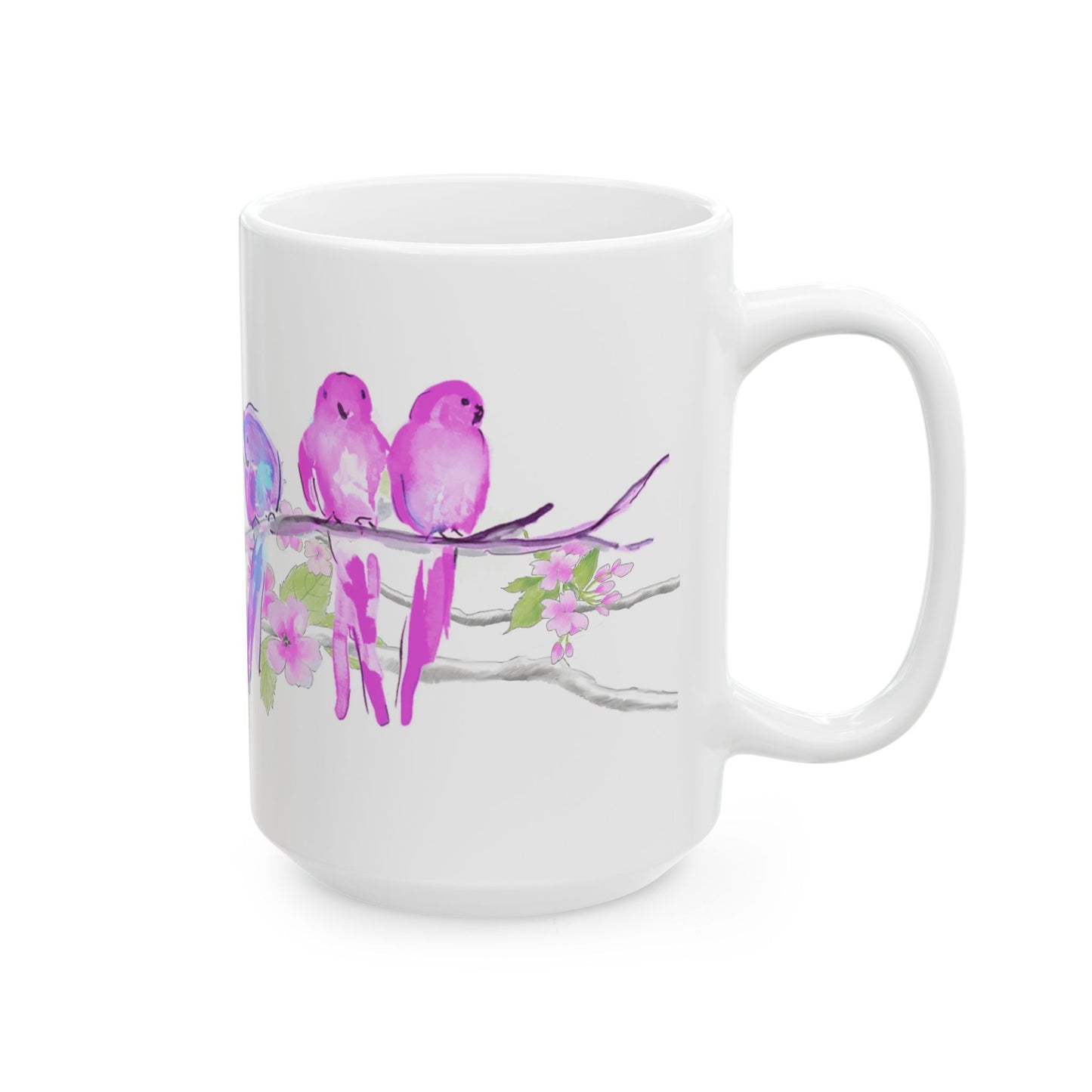 Blossoms & Birds Ceramic Mugs