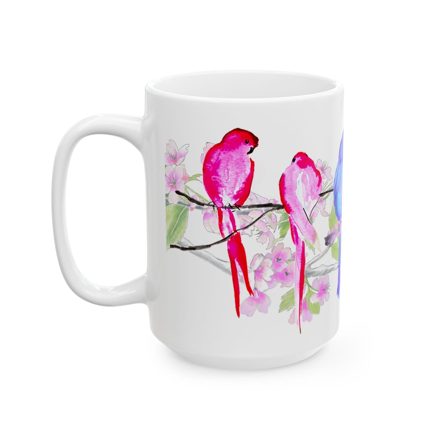 Blossoms & Birds Ceramic Mugs