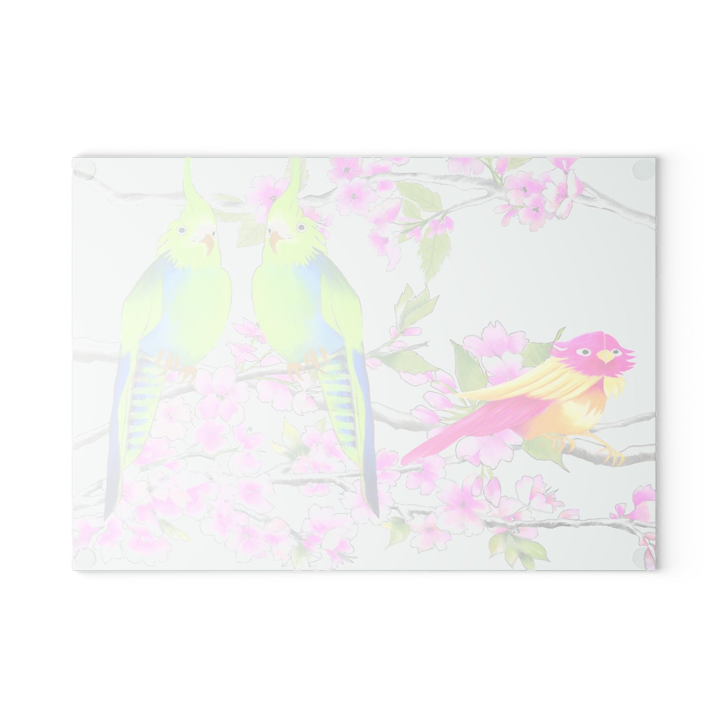 Glass Cutting Boards Cherry Chirp
