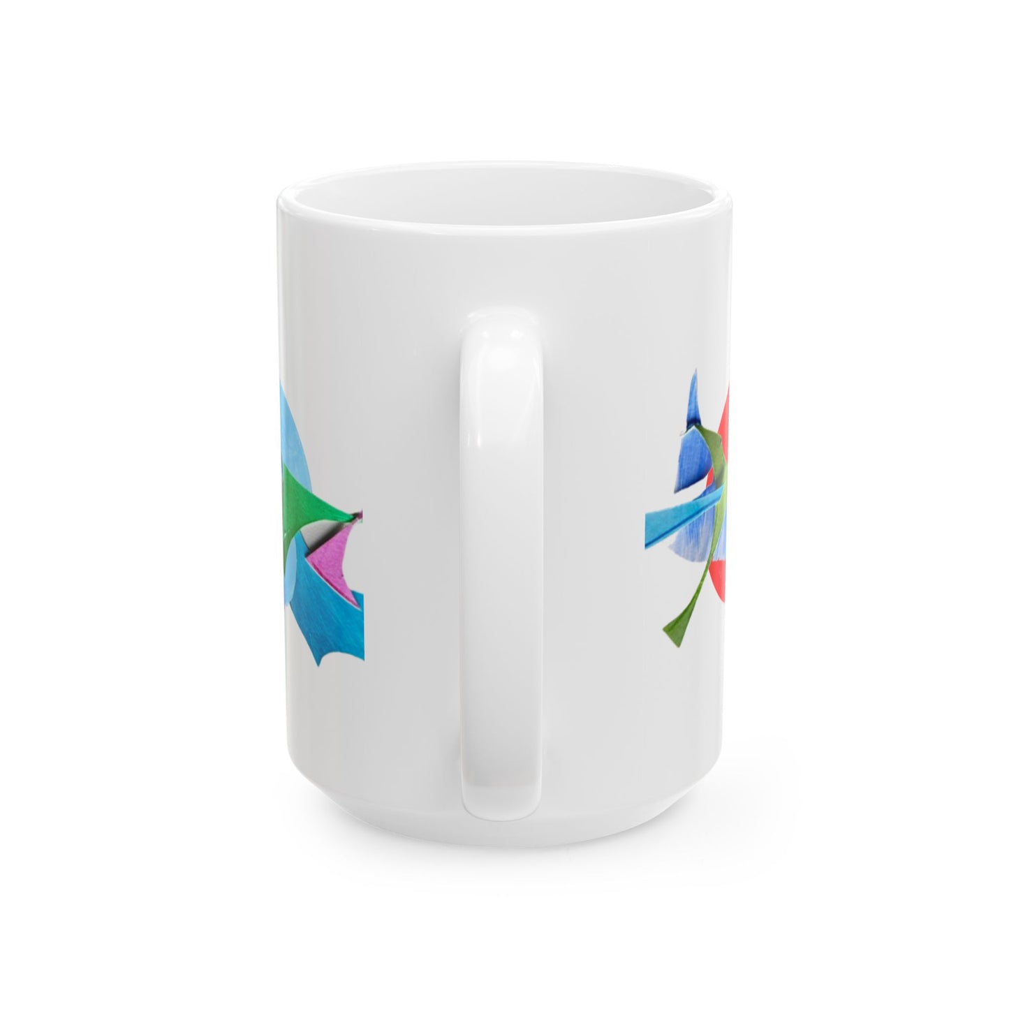 Pattern Play Mug Pink Red Blue
