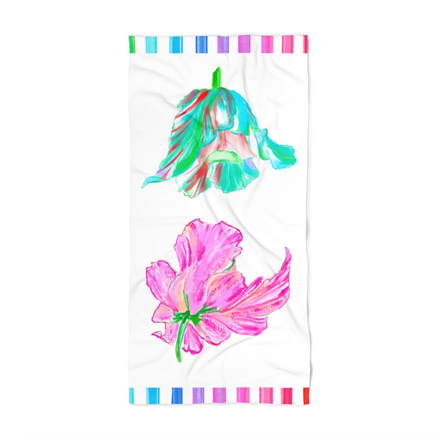 Tulip Love Beach or Bath Towel