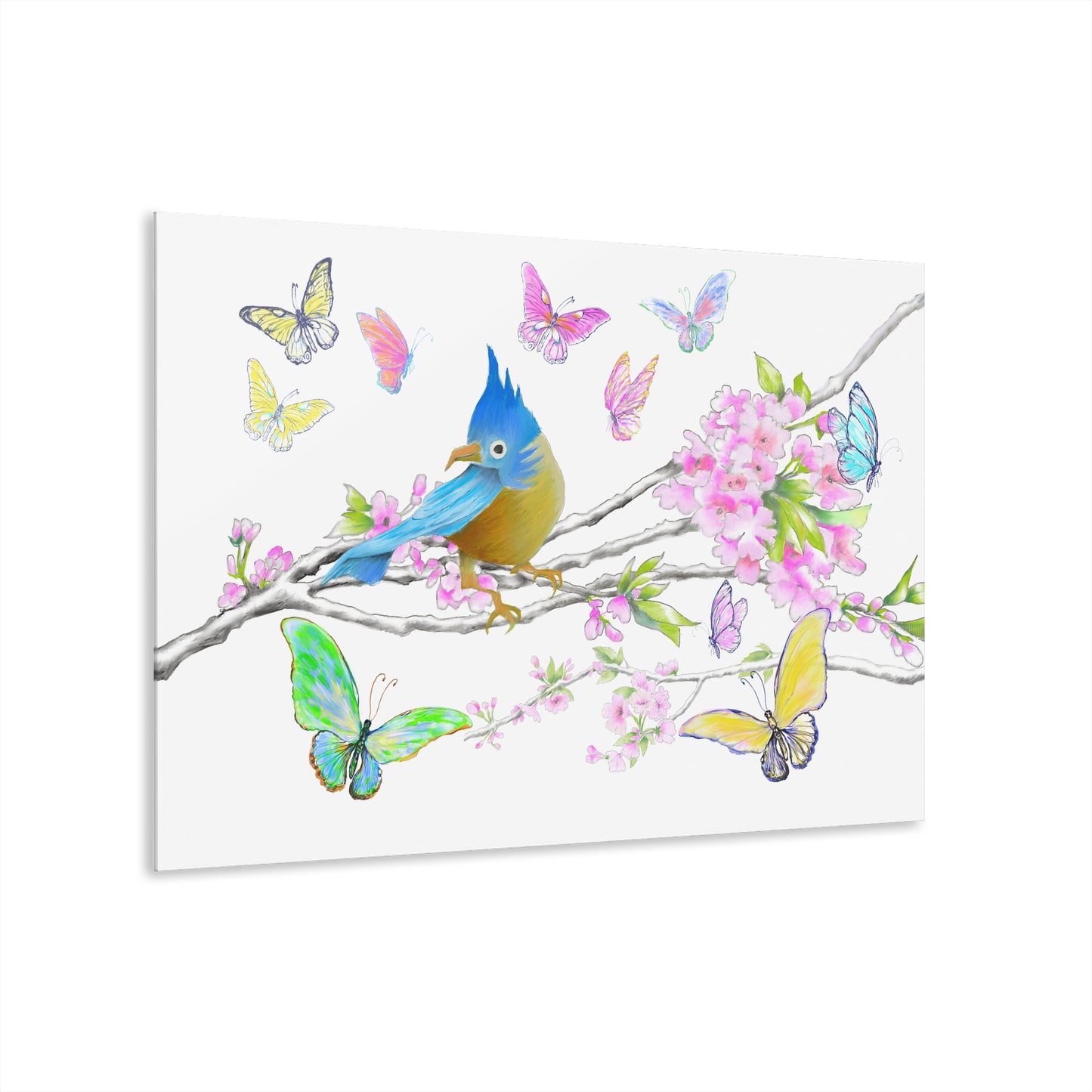 Blossom Whirl Acrylic Print French Cleat Hanging C-Bottom Picture