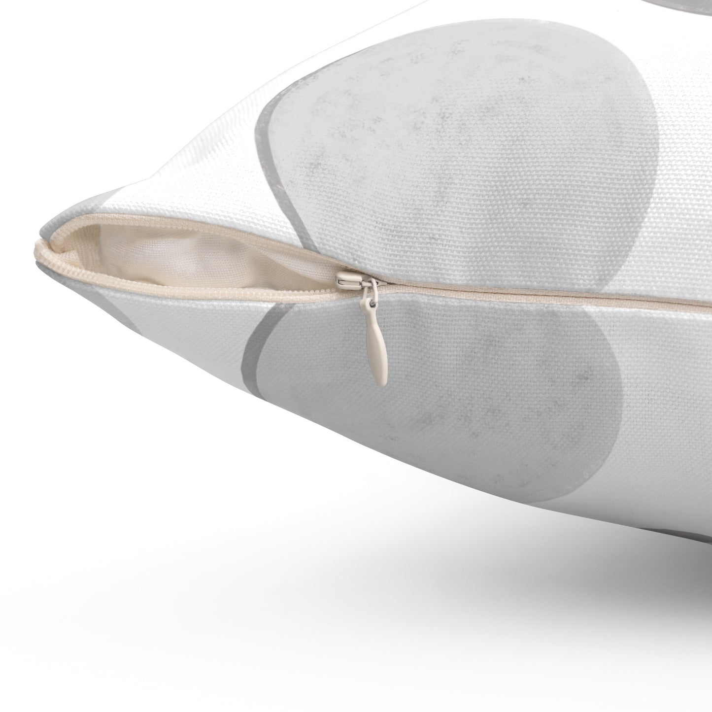 Polka Dot Palette Polyester Square Pillow light gray med gray