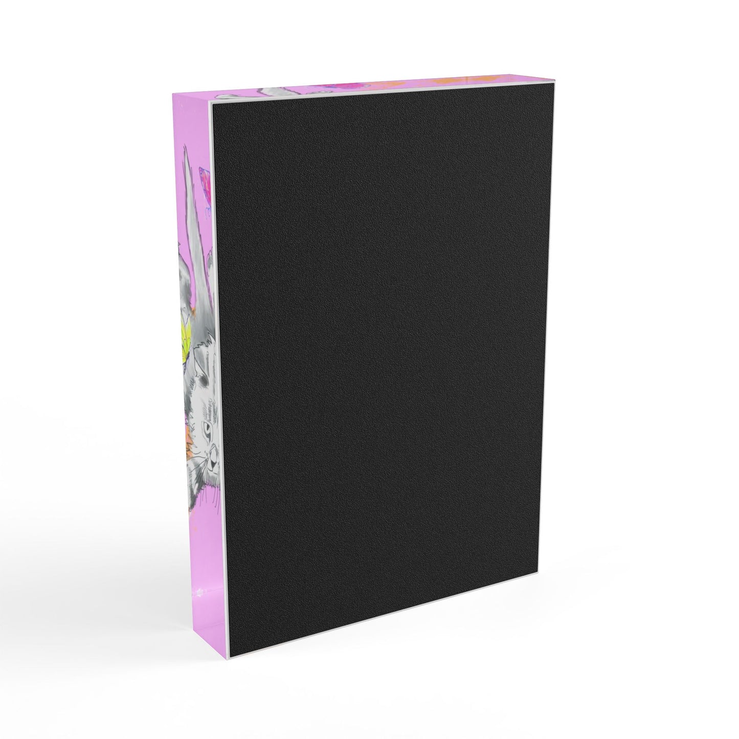 Kitty Flutter Acrylic Block