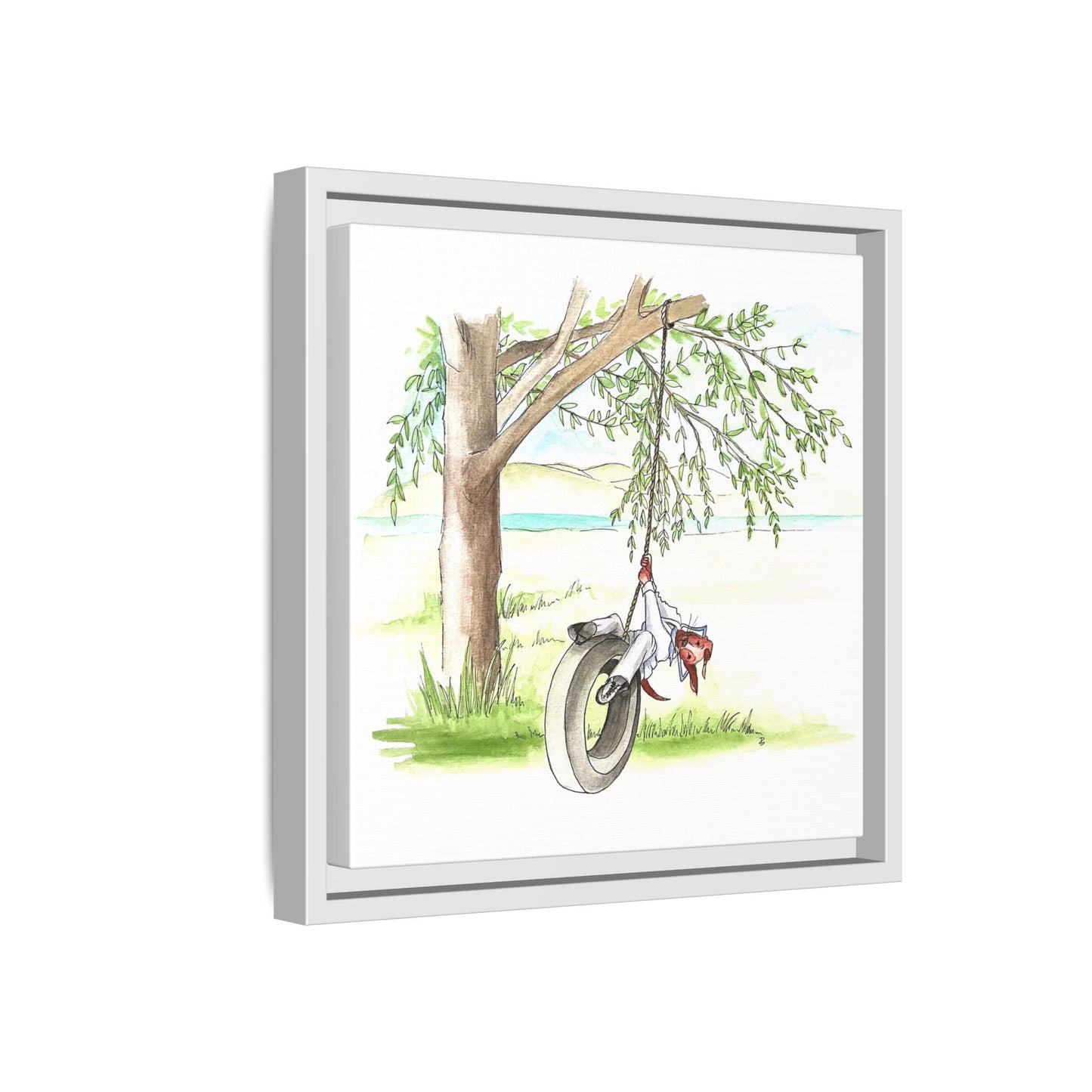 Dogi Fun Matte Canvas Framed