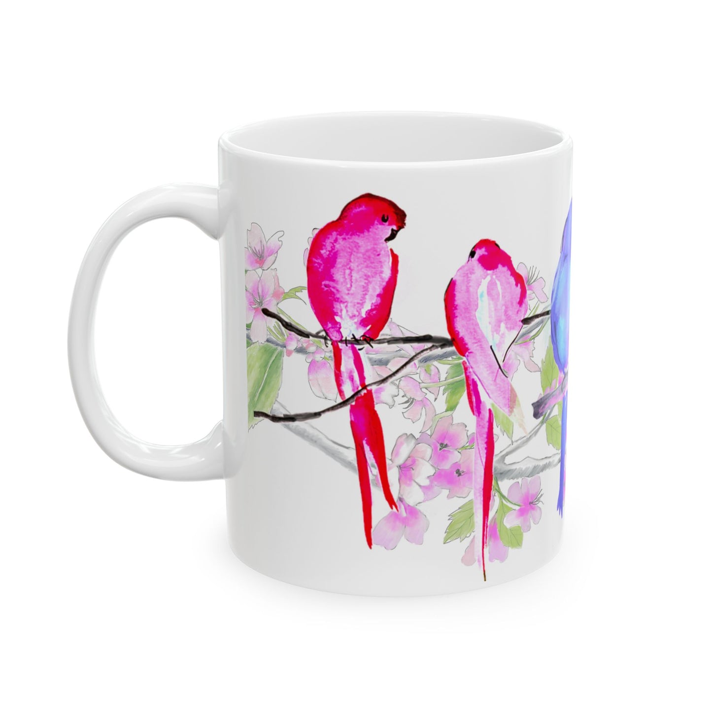Blossoms & Birds Ceramic Mugs