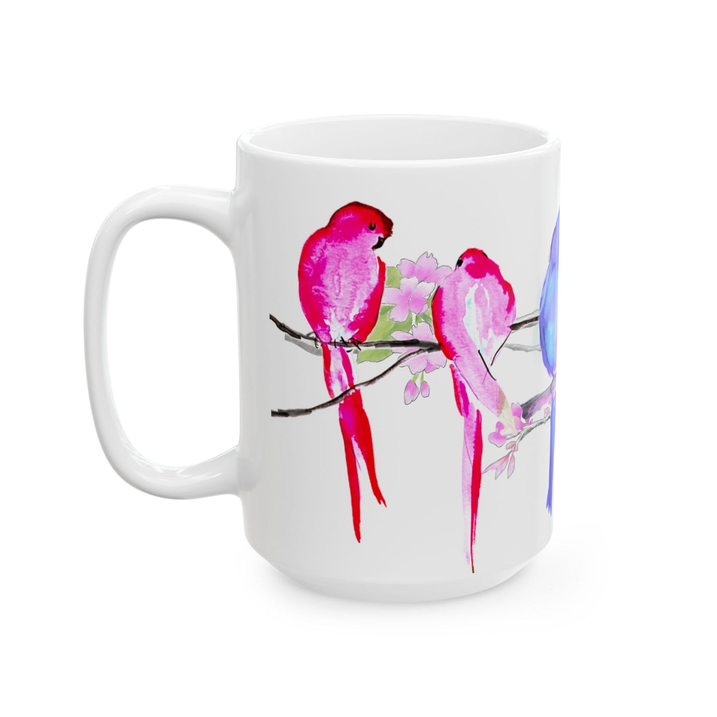 Blossoms & Birds Ceramic Mugs