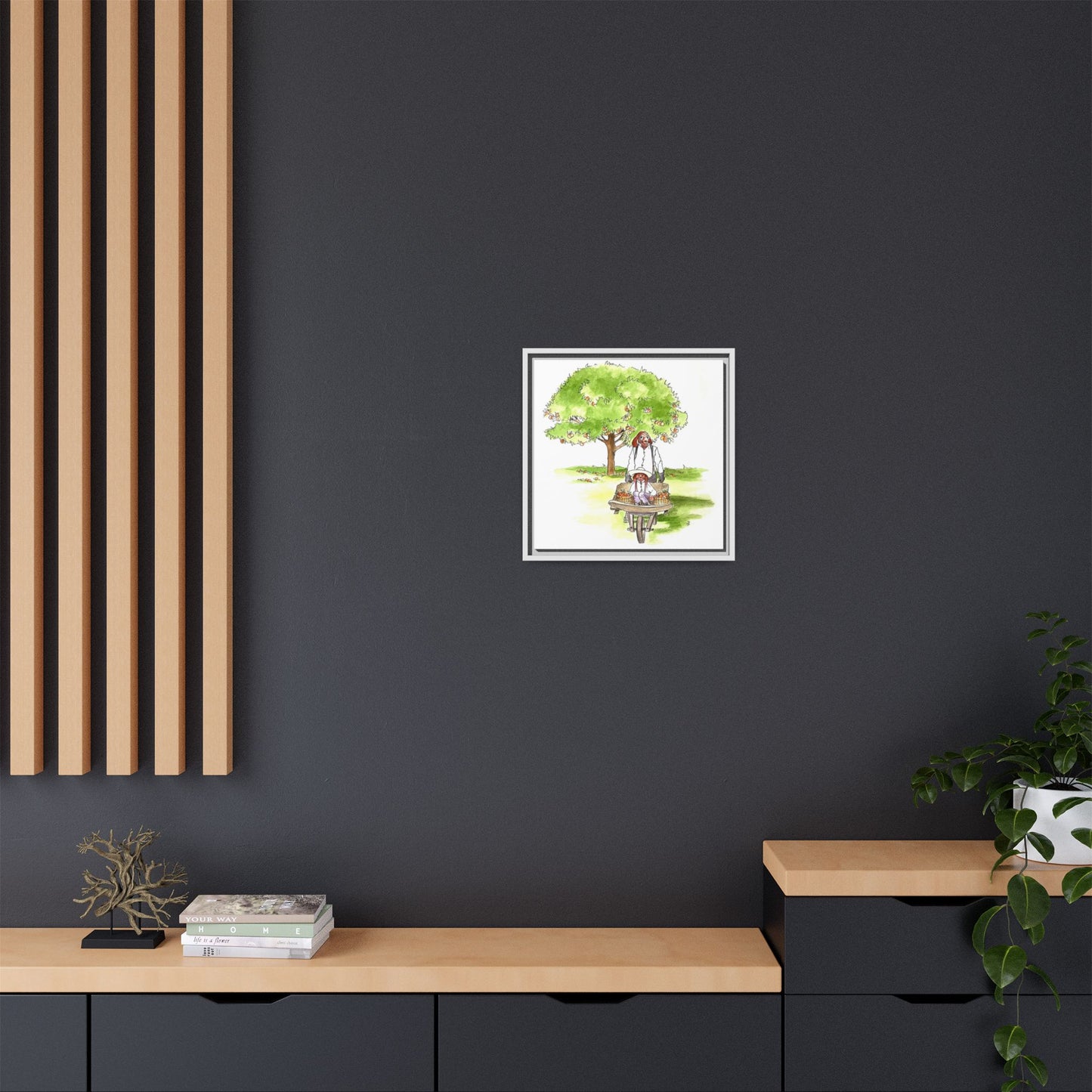 Dogi Fun Matte Canvas Framed