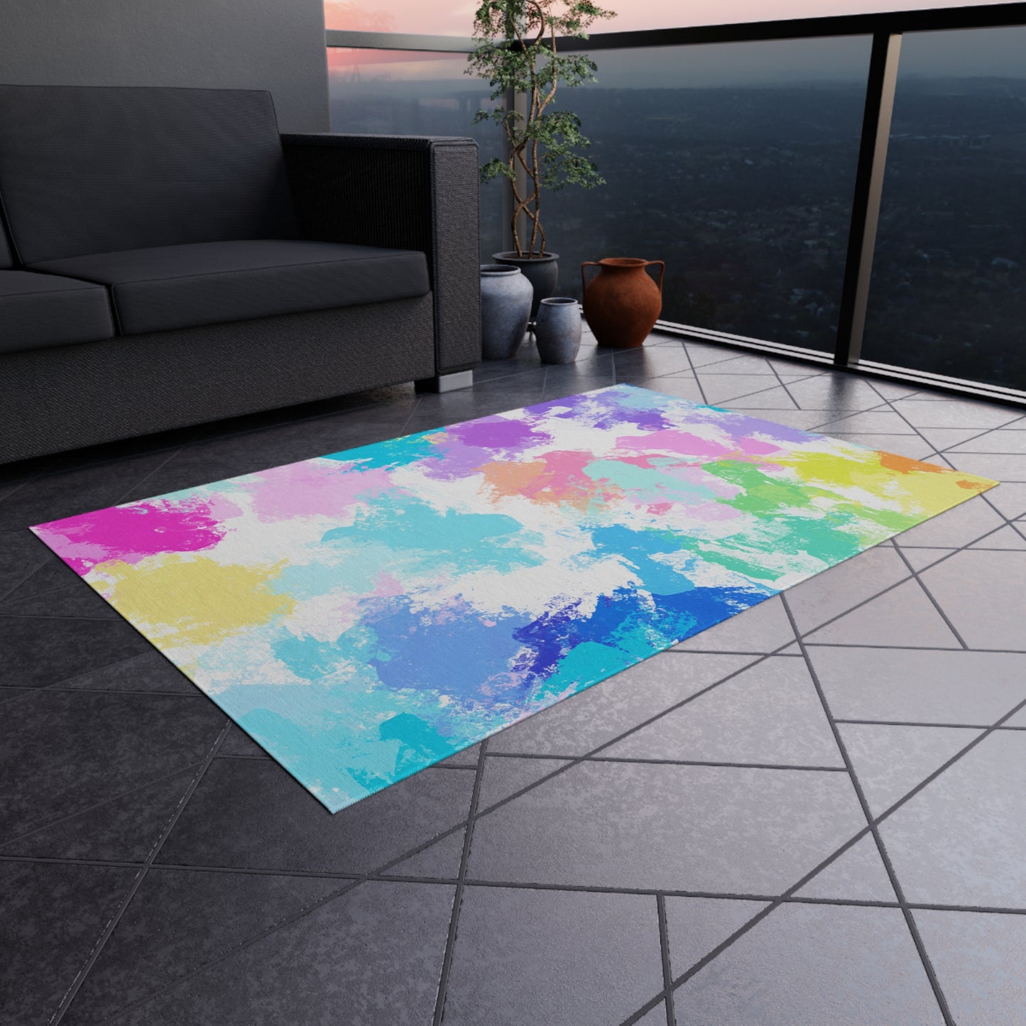 Indoor/Outdoor Rug Color Splash
