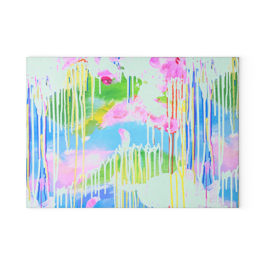Glass Cutting Board Abstract
