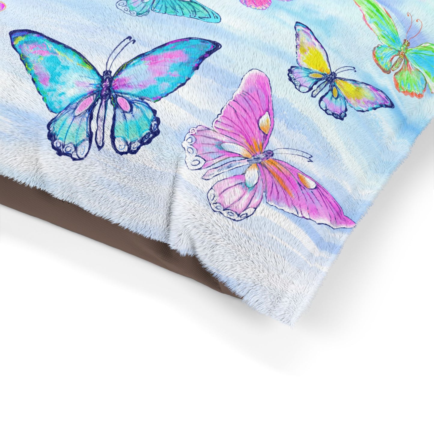 Dogi Butterfly Flutter Pet Bed Colorful Butterflies Blue Sky