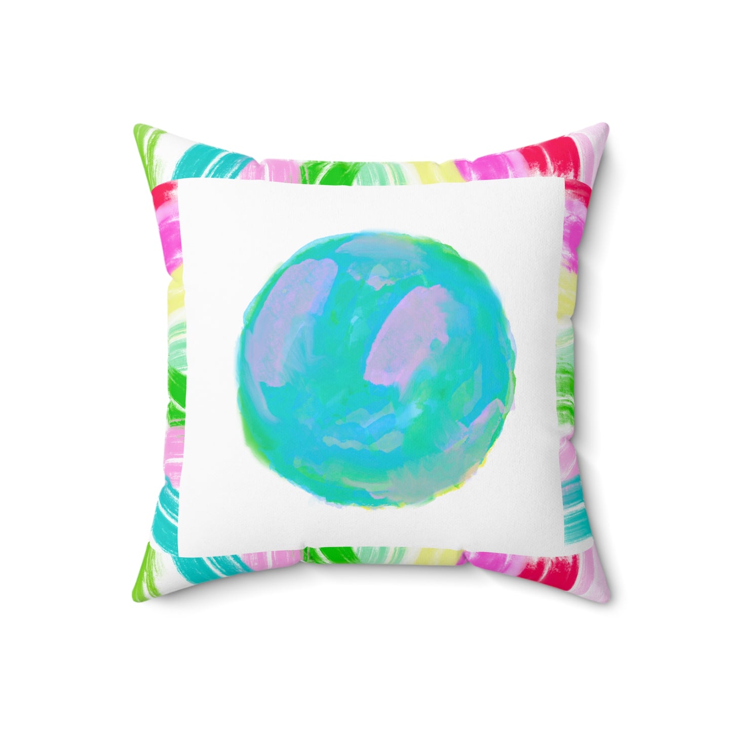 Mega Dot Polyester Square Pillow