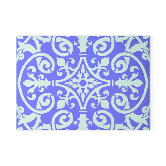Glass Cutting Board Watercolor Pattern
