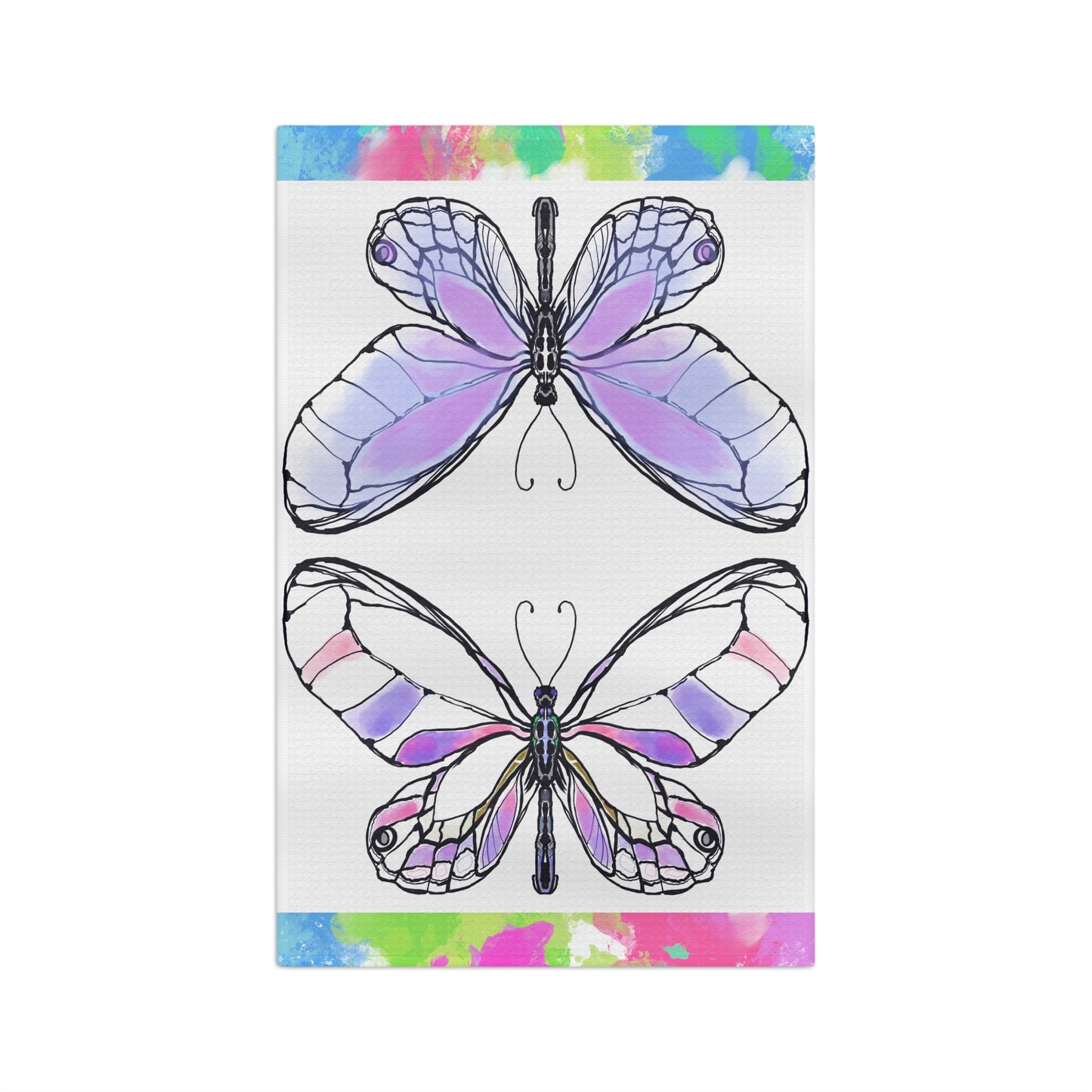 Flutterstripe Microfiber Tea Towel