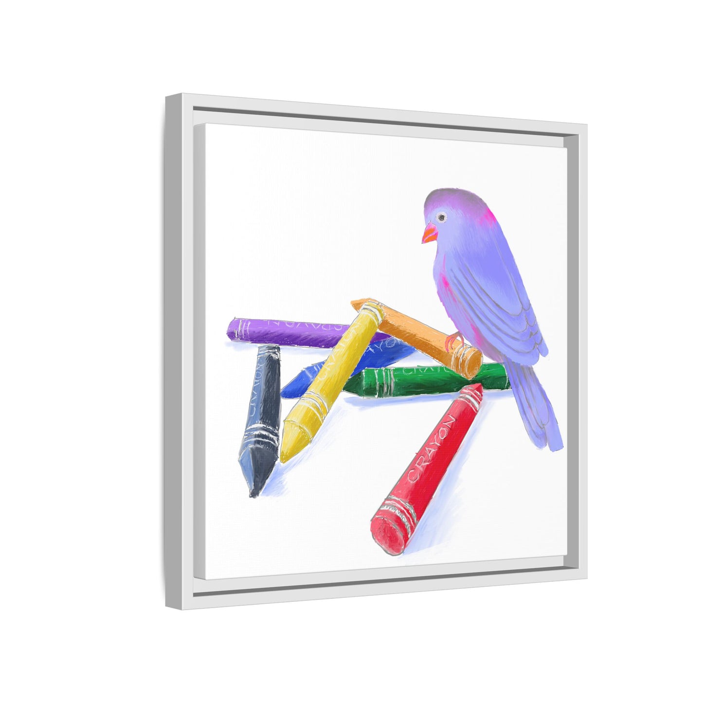Jolly Birds Matte Canvas Framed