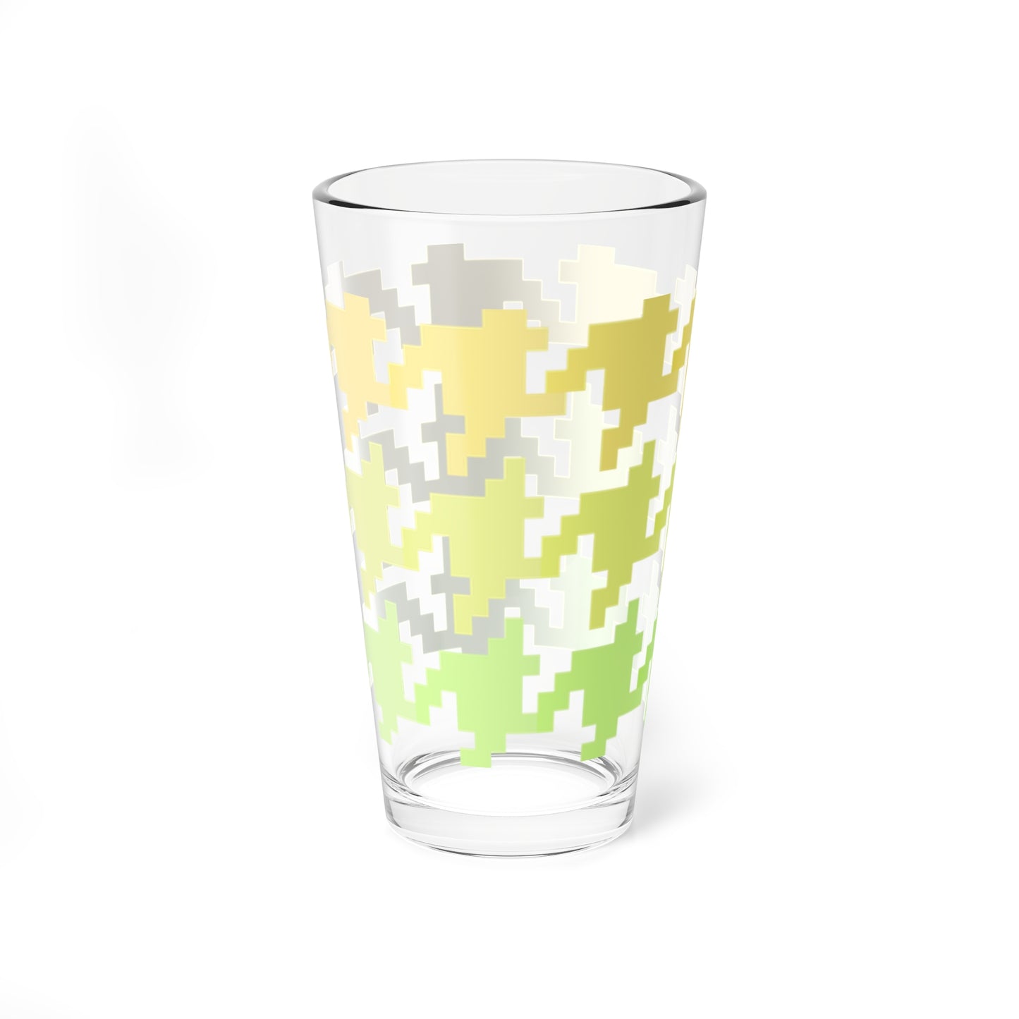 Mixing Glass, 16oz Houndstooth Fun