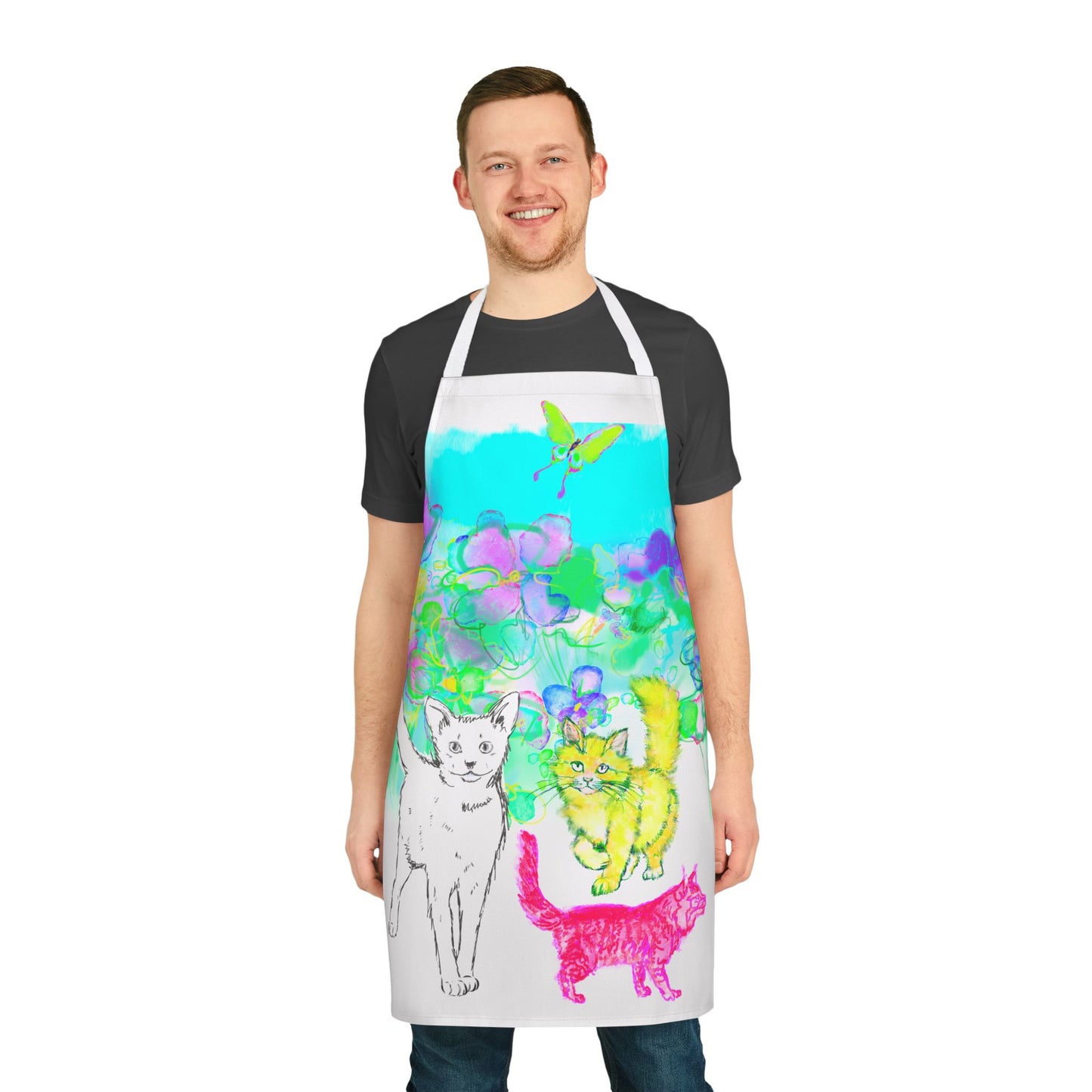 Colorful Cat Apron