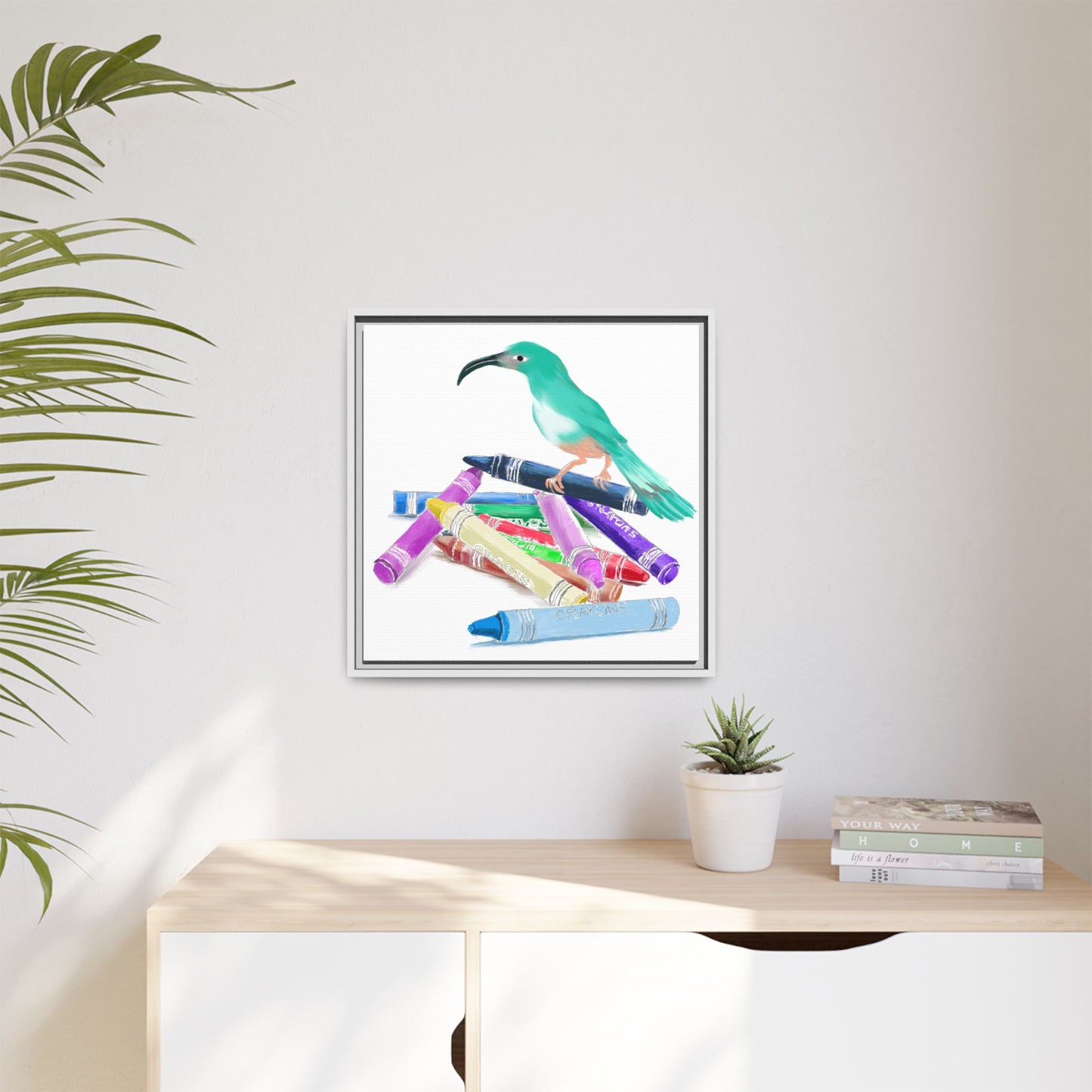 Jolly Birds Matte Canvas Framed