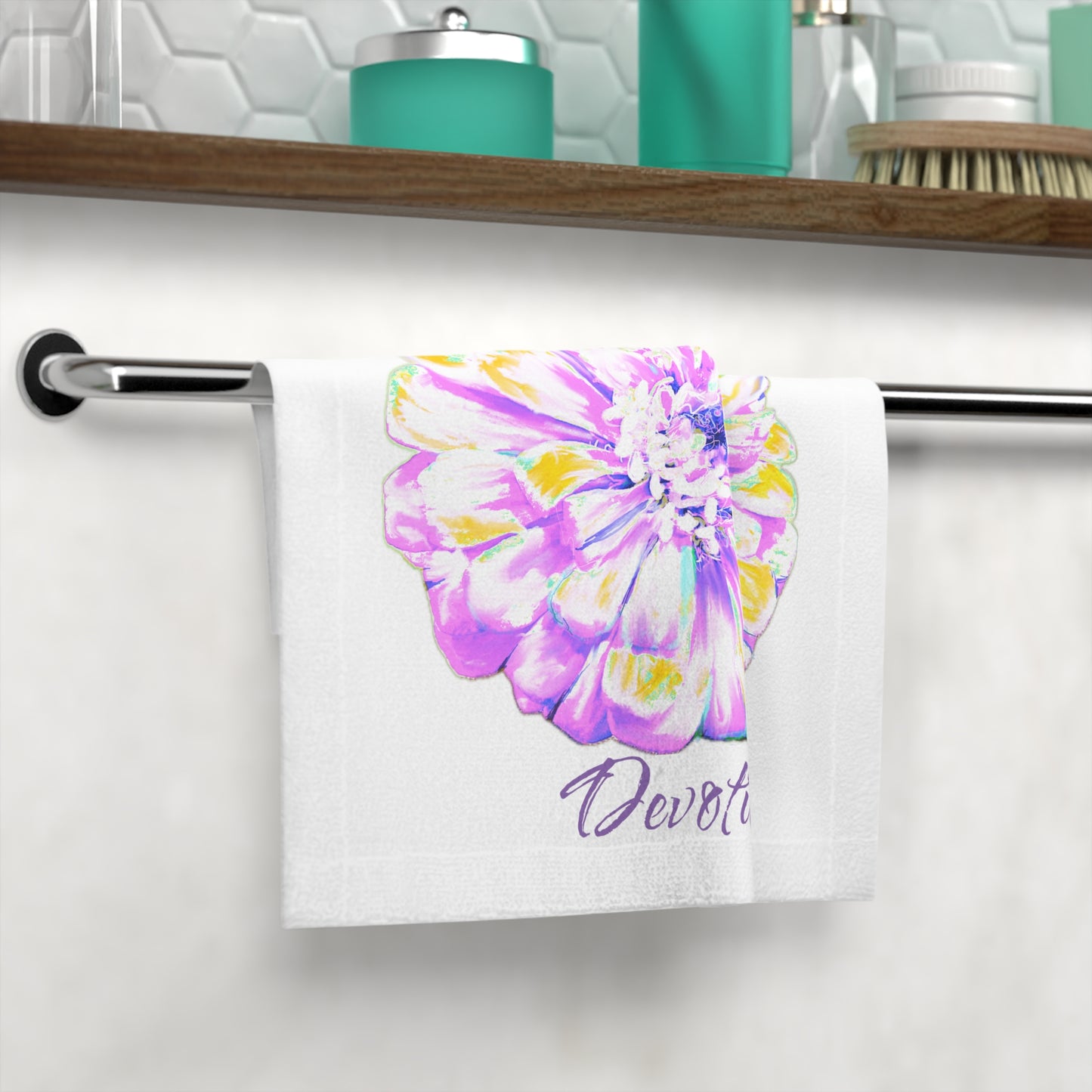 Zinnia Face Towel Devotion
