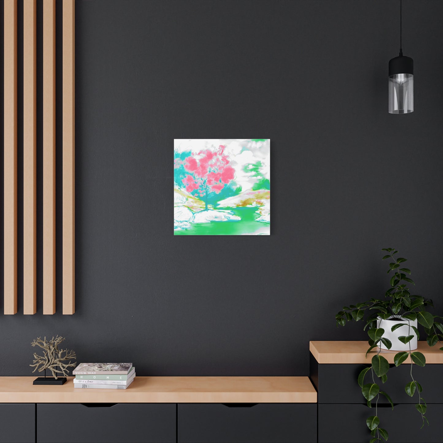 Joyful Landscape Matte Canvas, Stretched, 1.25"