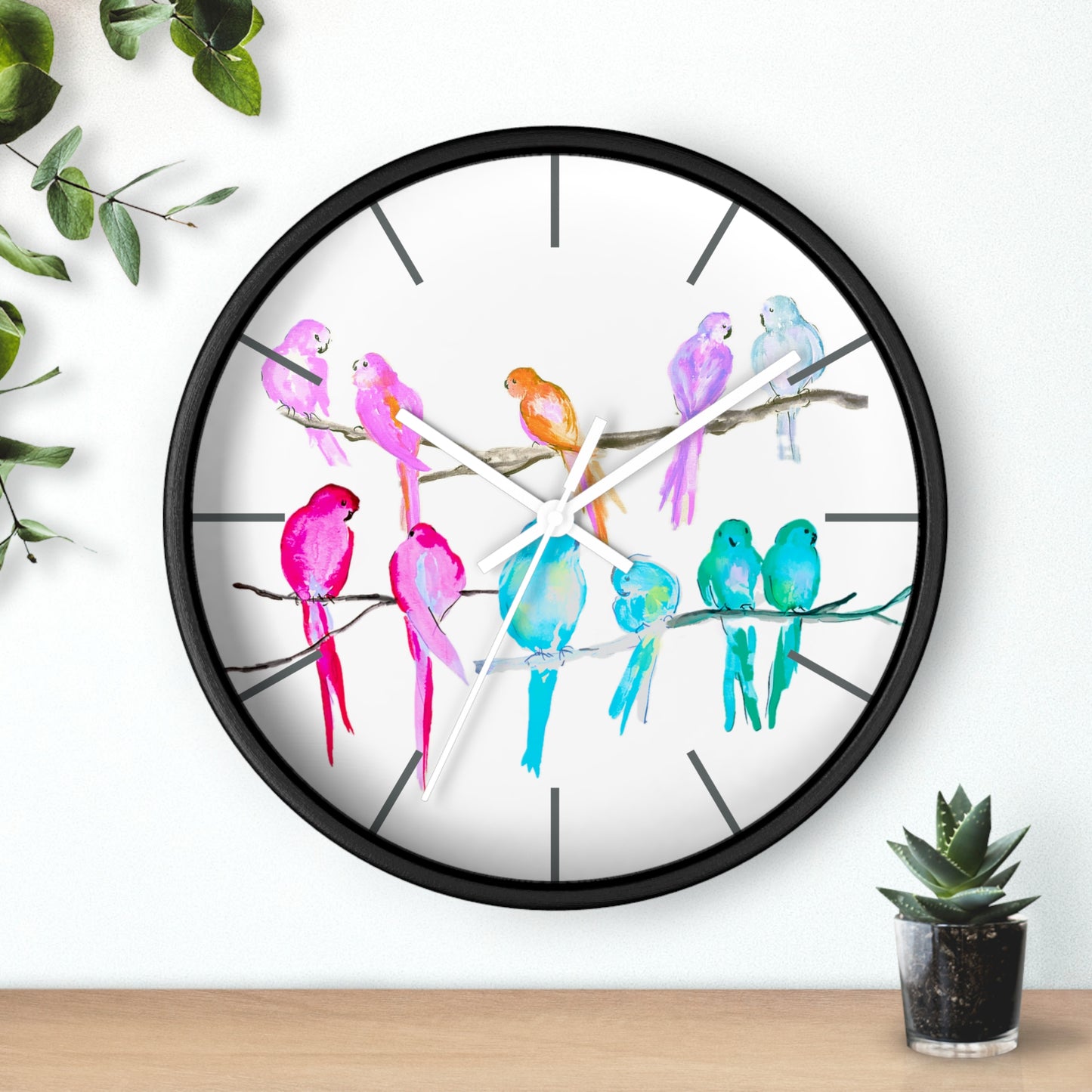 Jolly Birds Wall Clock, Multi-Color