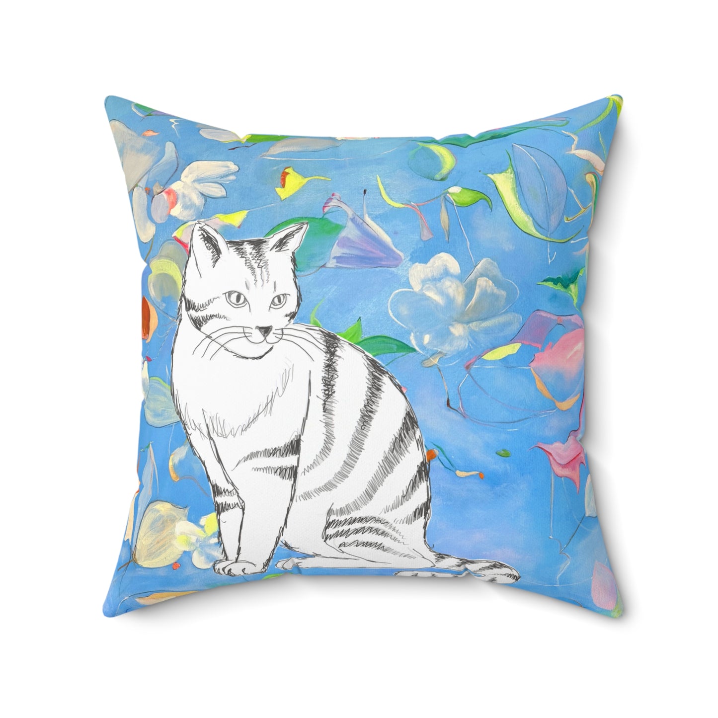 Pillows Polyester Square Kitty Fun