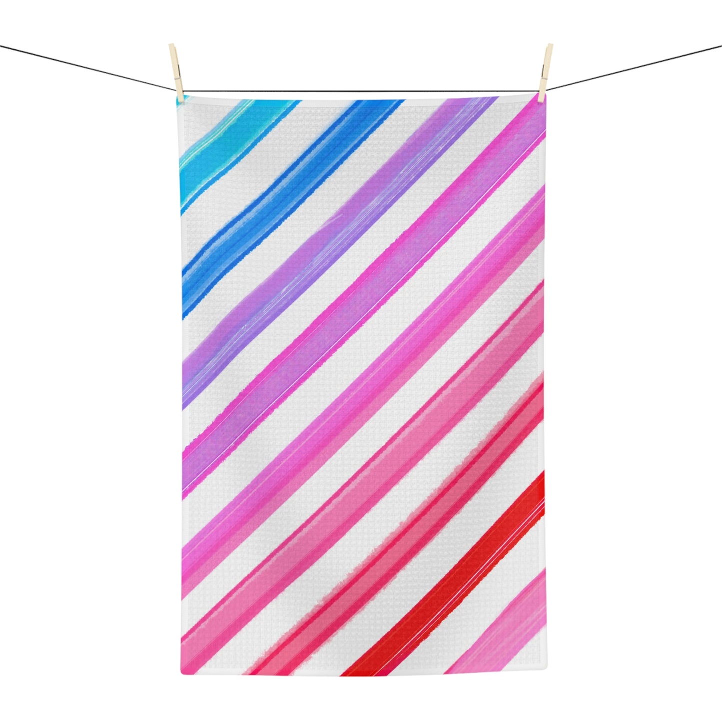 Diagonal Stripes Tea Towel