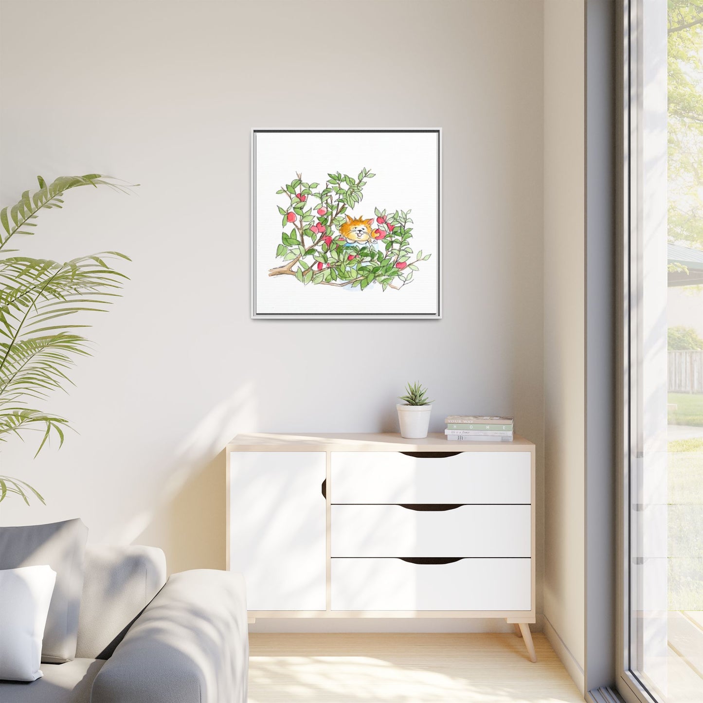 Kitty Fun Matte Canvas Framed