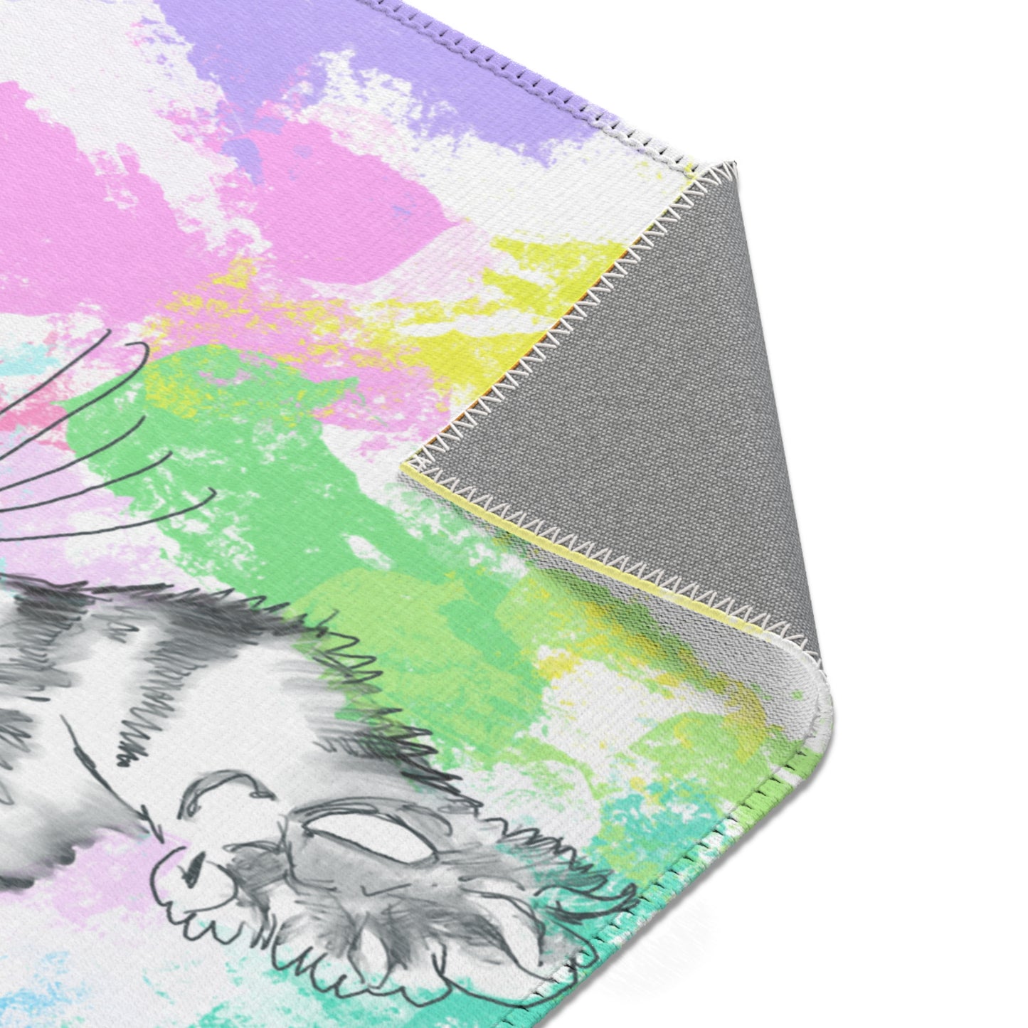 Kitty Fun Vertical Indoor Area Rugs