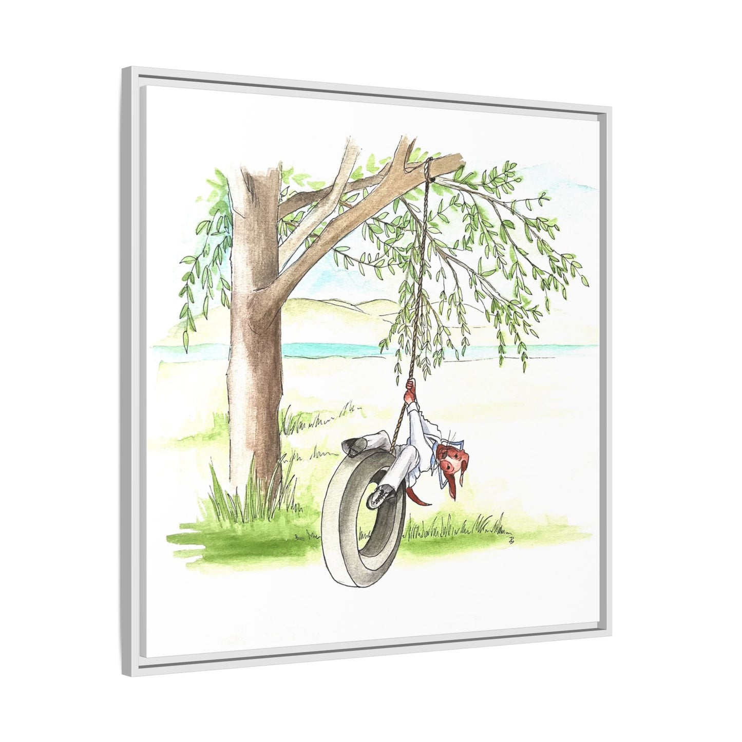 Dogi Fun Matte Canvas Framed