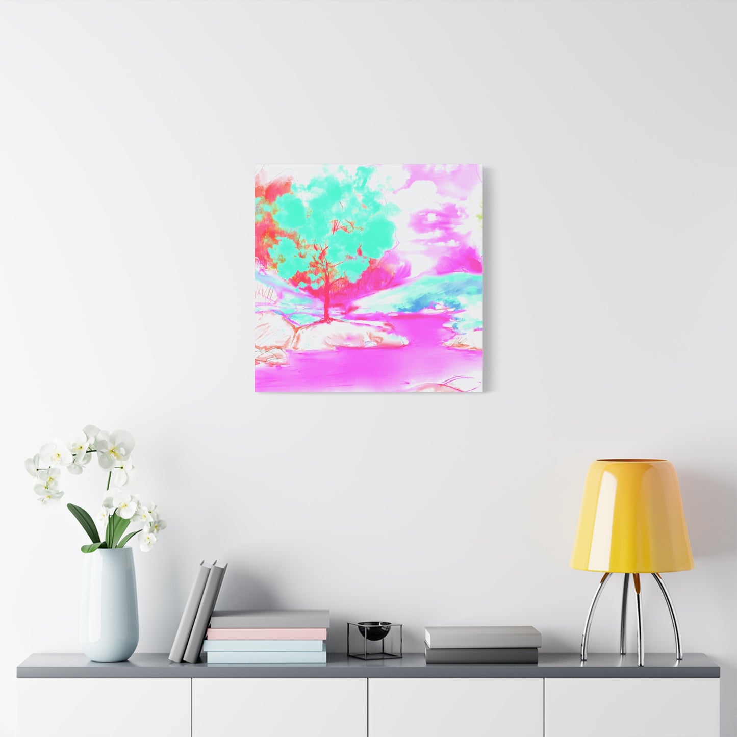 Joyful Landscape Matte Canvas, Stretched, 1.25"