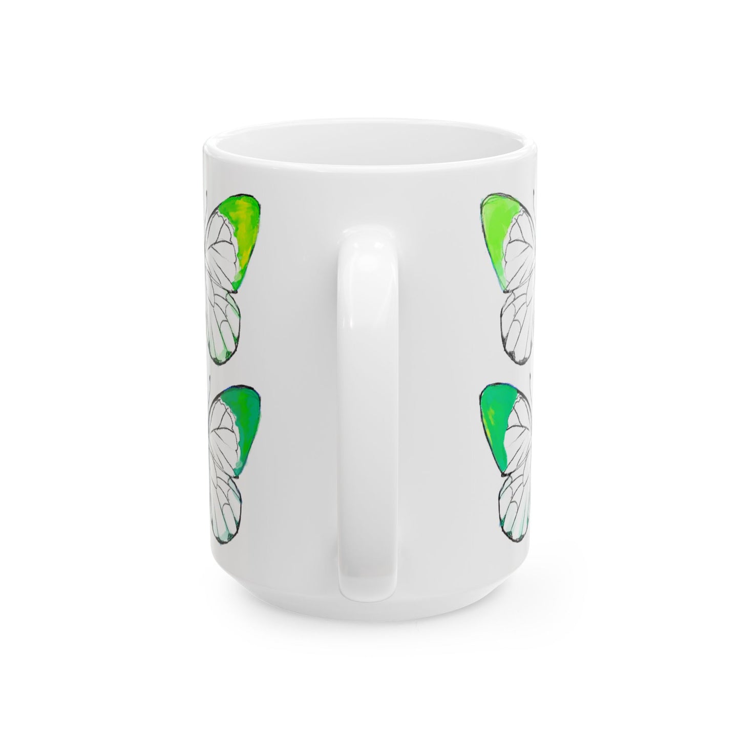 Chroma Ceramic Mug, (11oz, 15oz) Green