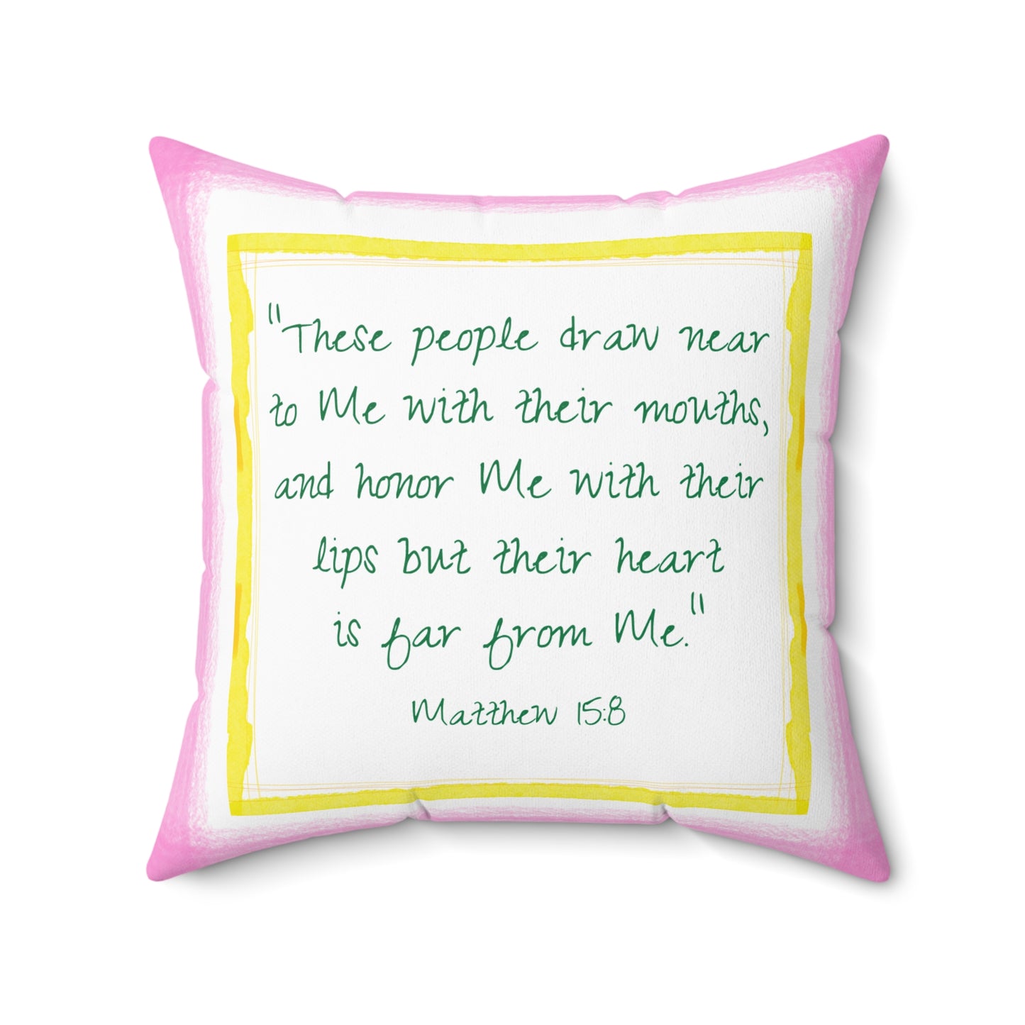 Kitty Fun Polyester Square Pillow "These people draw..."