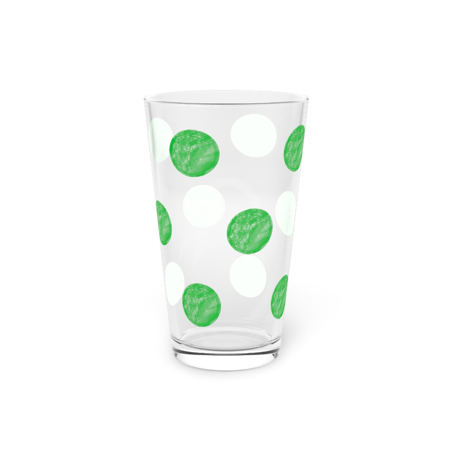 Polka Dot in Irish Green, Pint Glass, 16oz