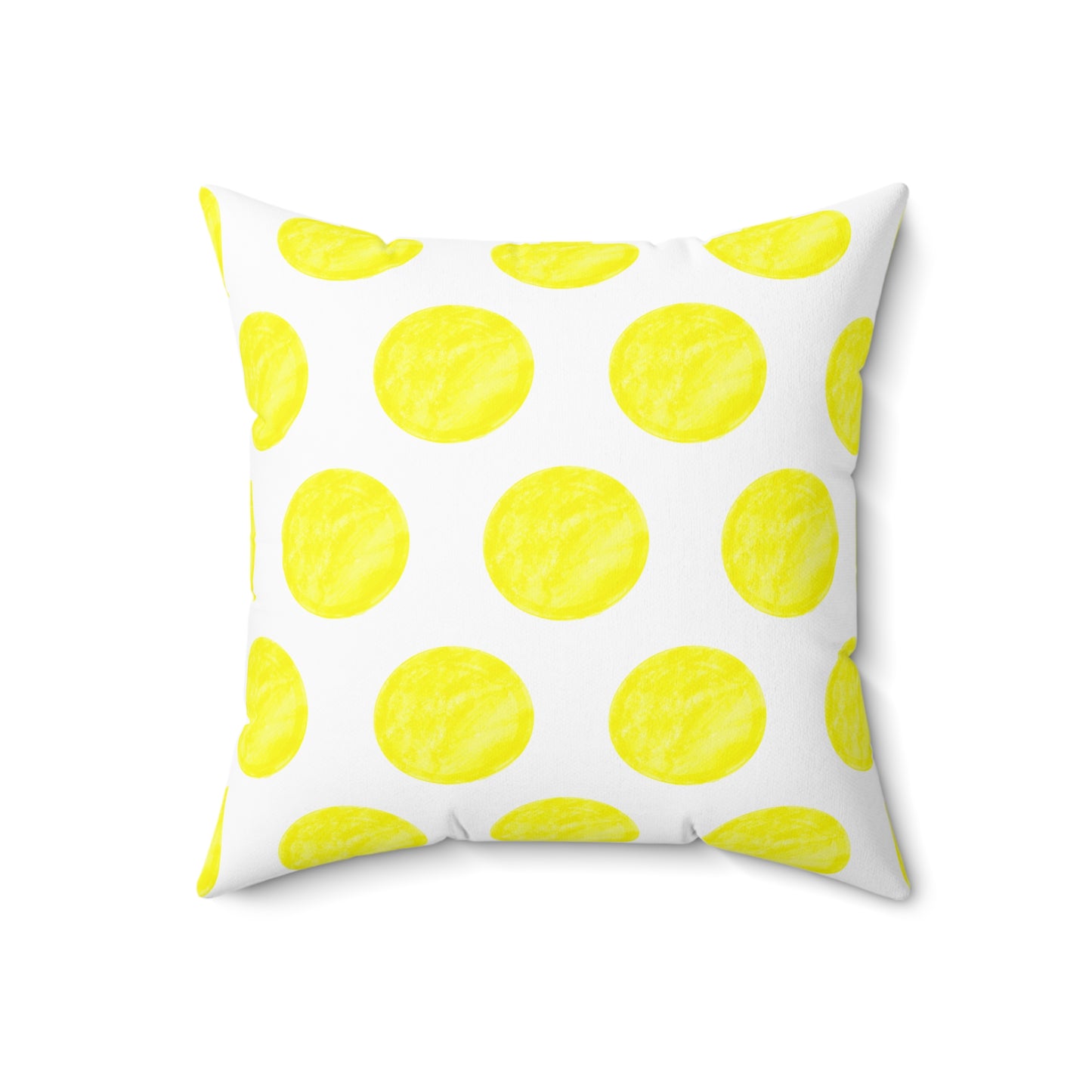 Polka Dot Joy Polyester Square Pillow “Solus Christus…”