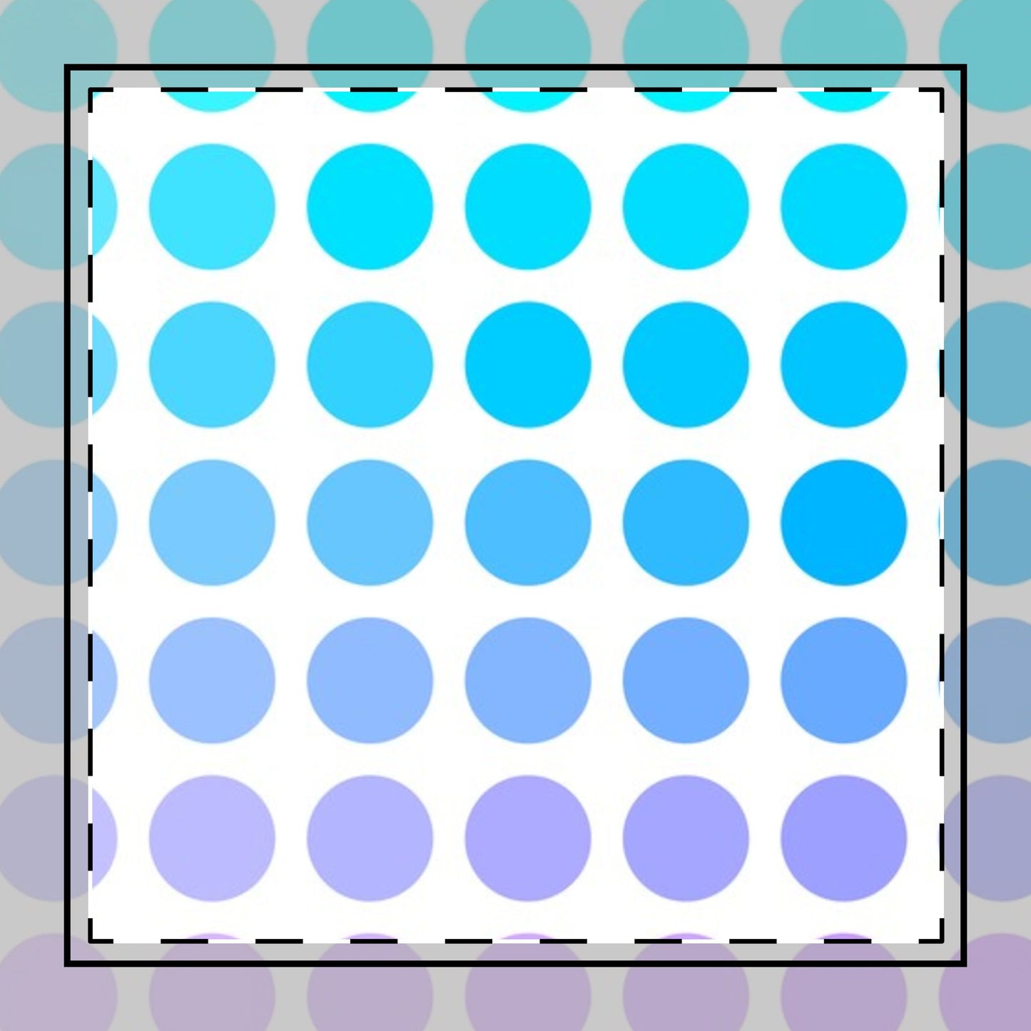 Polka Dot Joy Cotton Twill Napkin in Shades of Blue and Purple, Creamy White Fabric Background