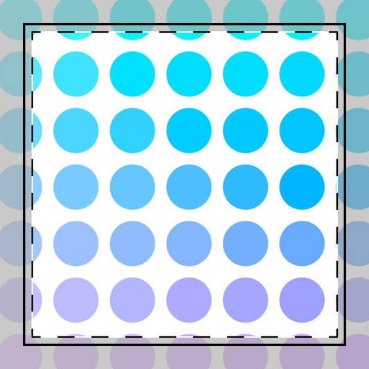 Polka Dot  Joy Cotton Twill Napkin in Shades of Blue and Purple, Creamy White Fabric Background