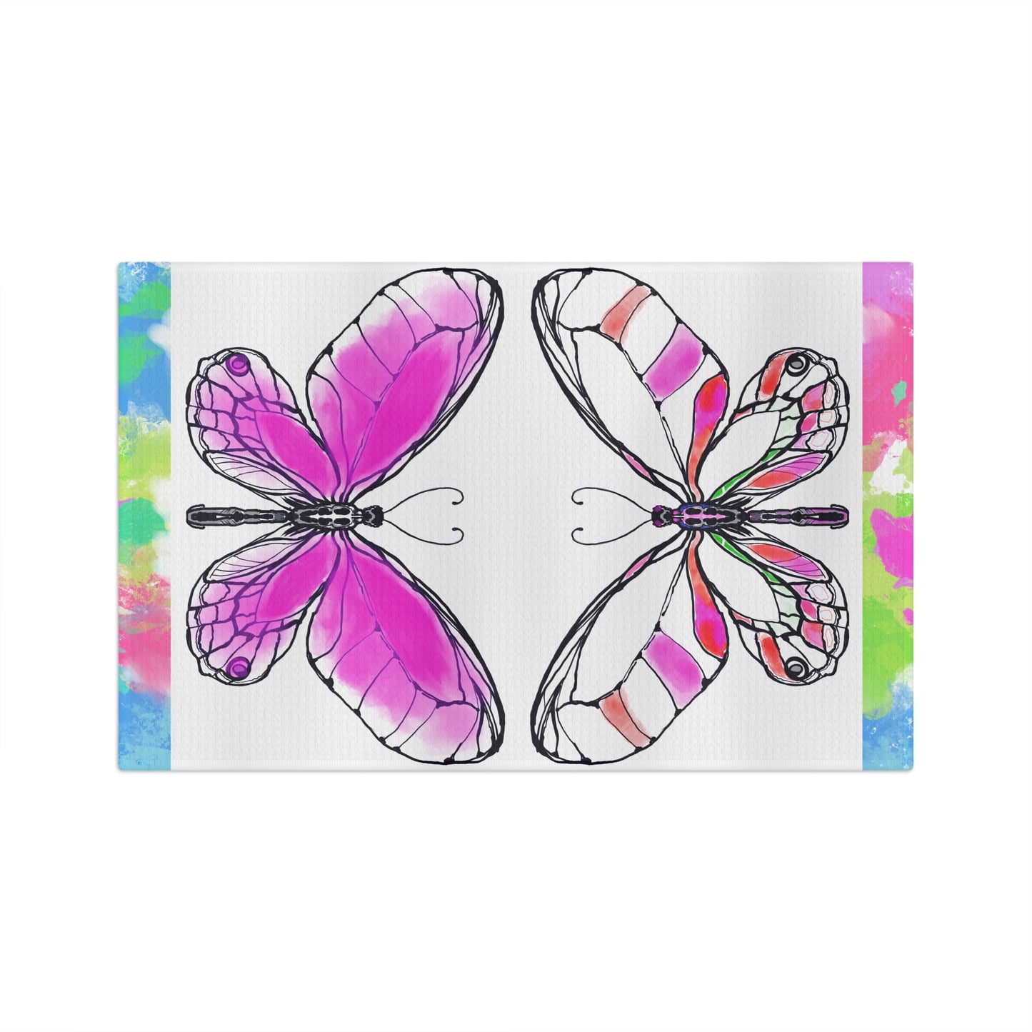 Flutterstripe Microfiber Tea Towel