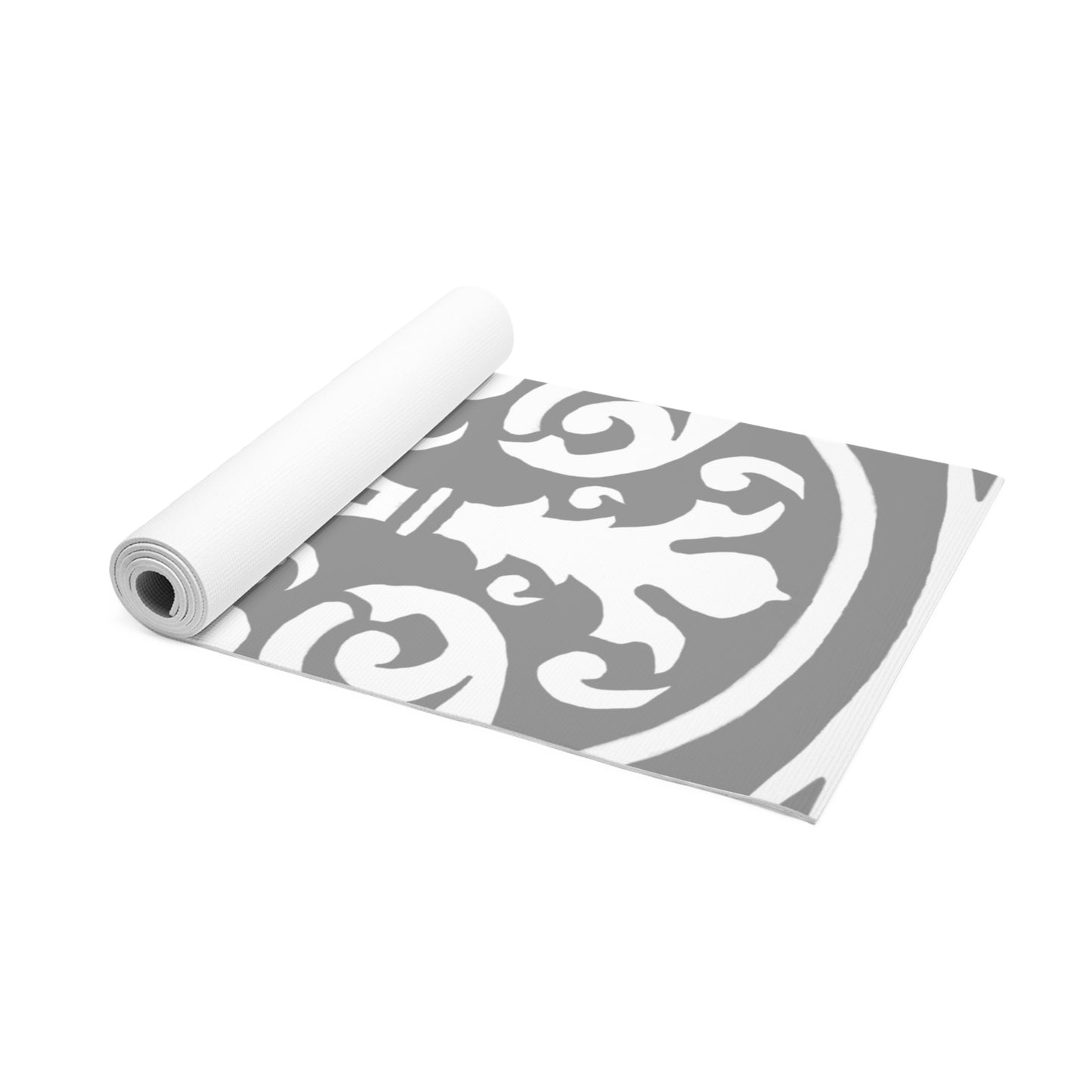 Scrollwork Exercise Mat Gray