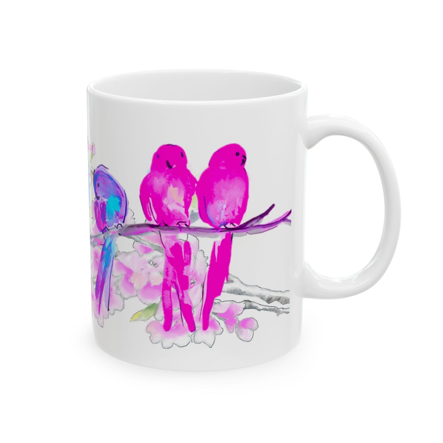 Blossoms & Birds Ceramic Mugs