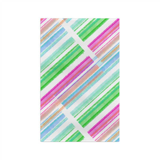 Diagonal Stripes Tea Towel