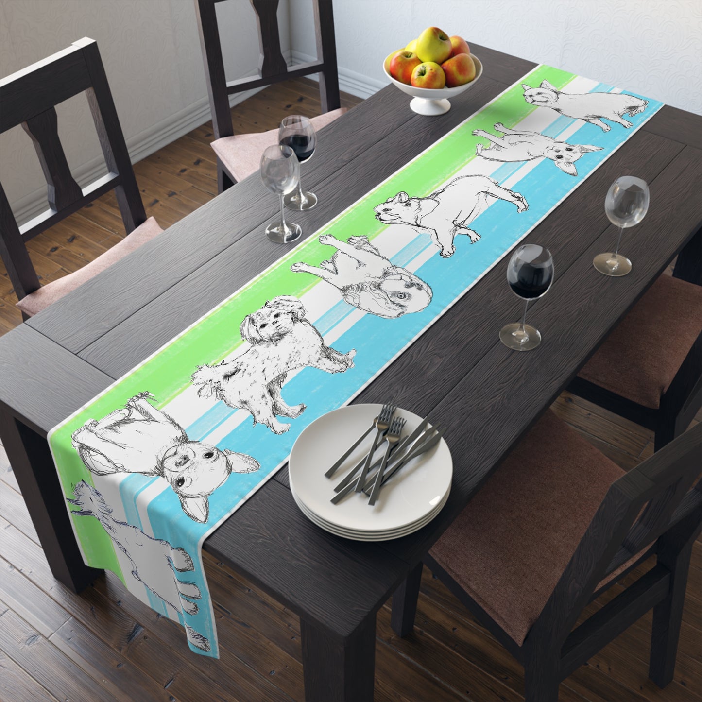 Dogi Mega StripeTable Runner 16 x 90 (Cotton, Poly)