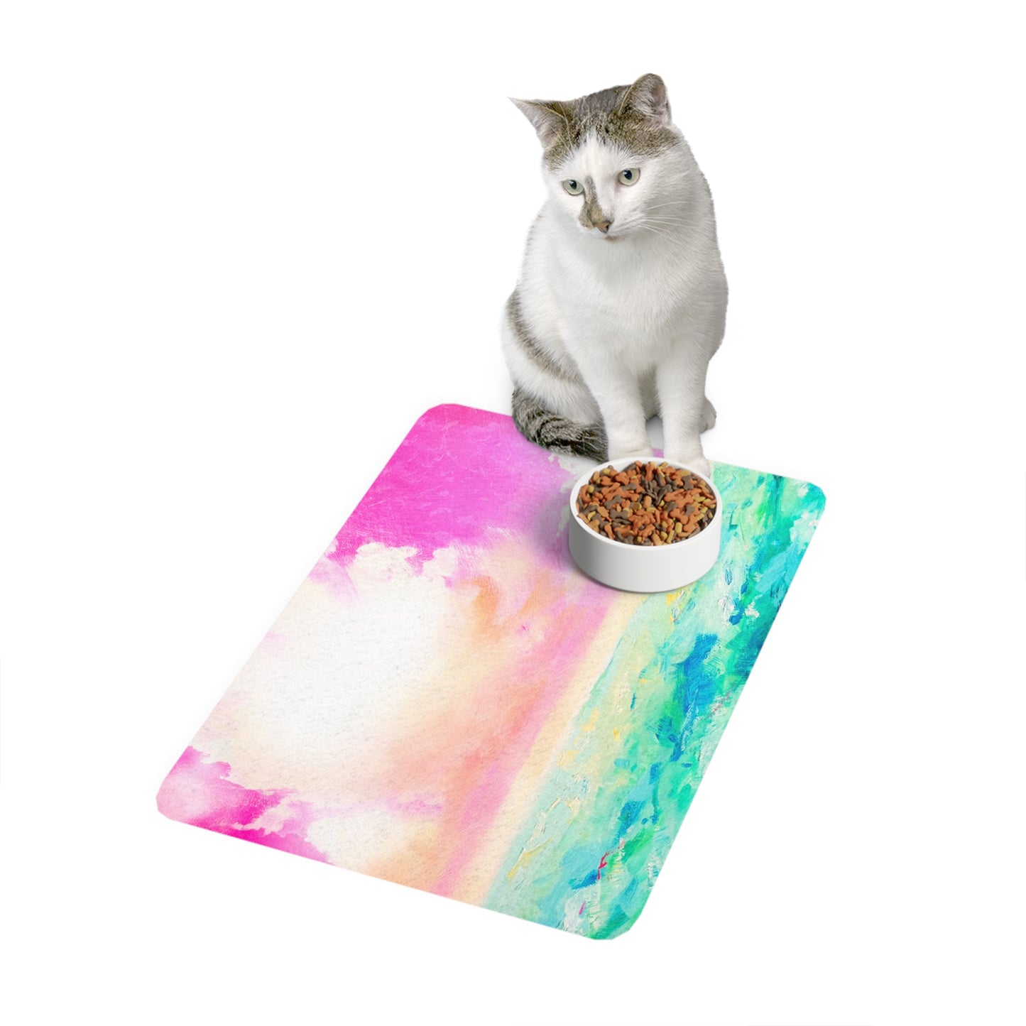 Pet Feeding Mats Dinner by the Sea