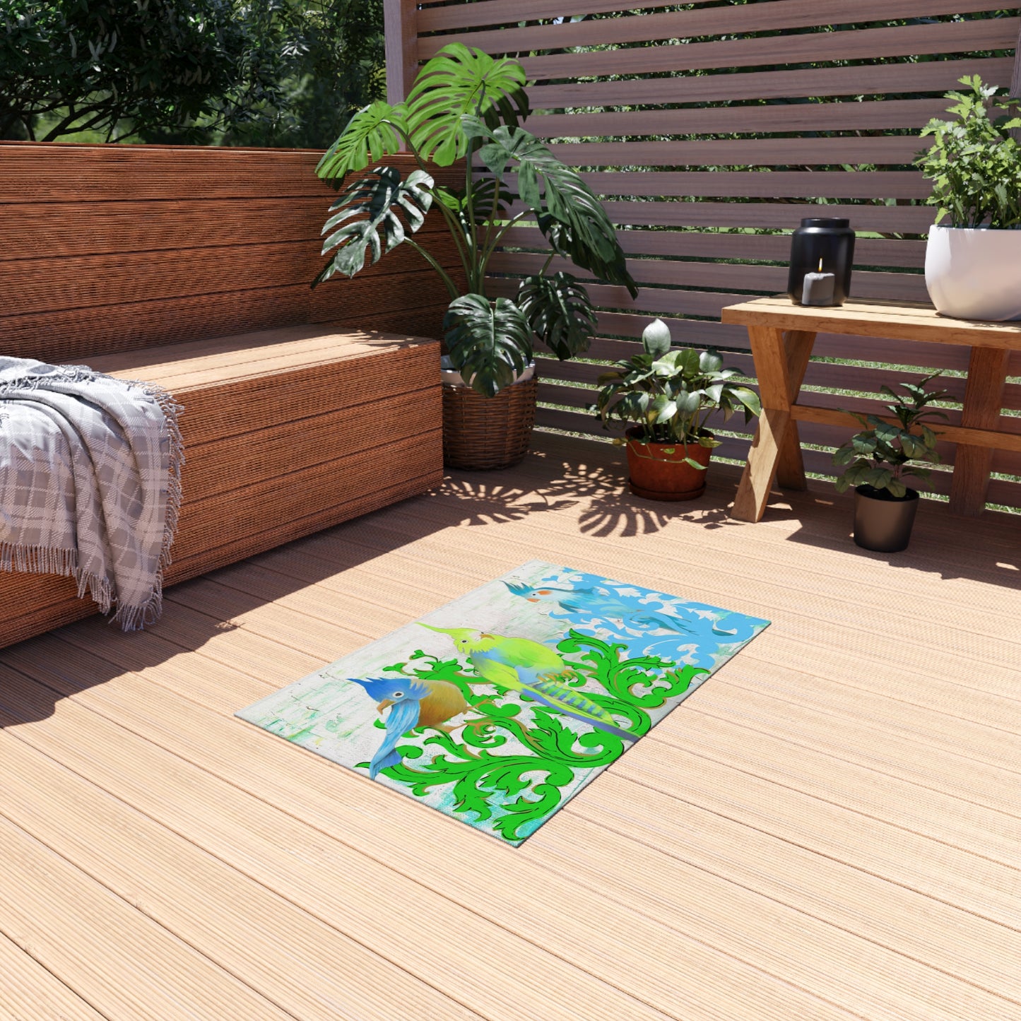 Indoor/Outdoor Rug Jolly Birds